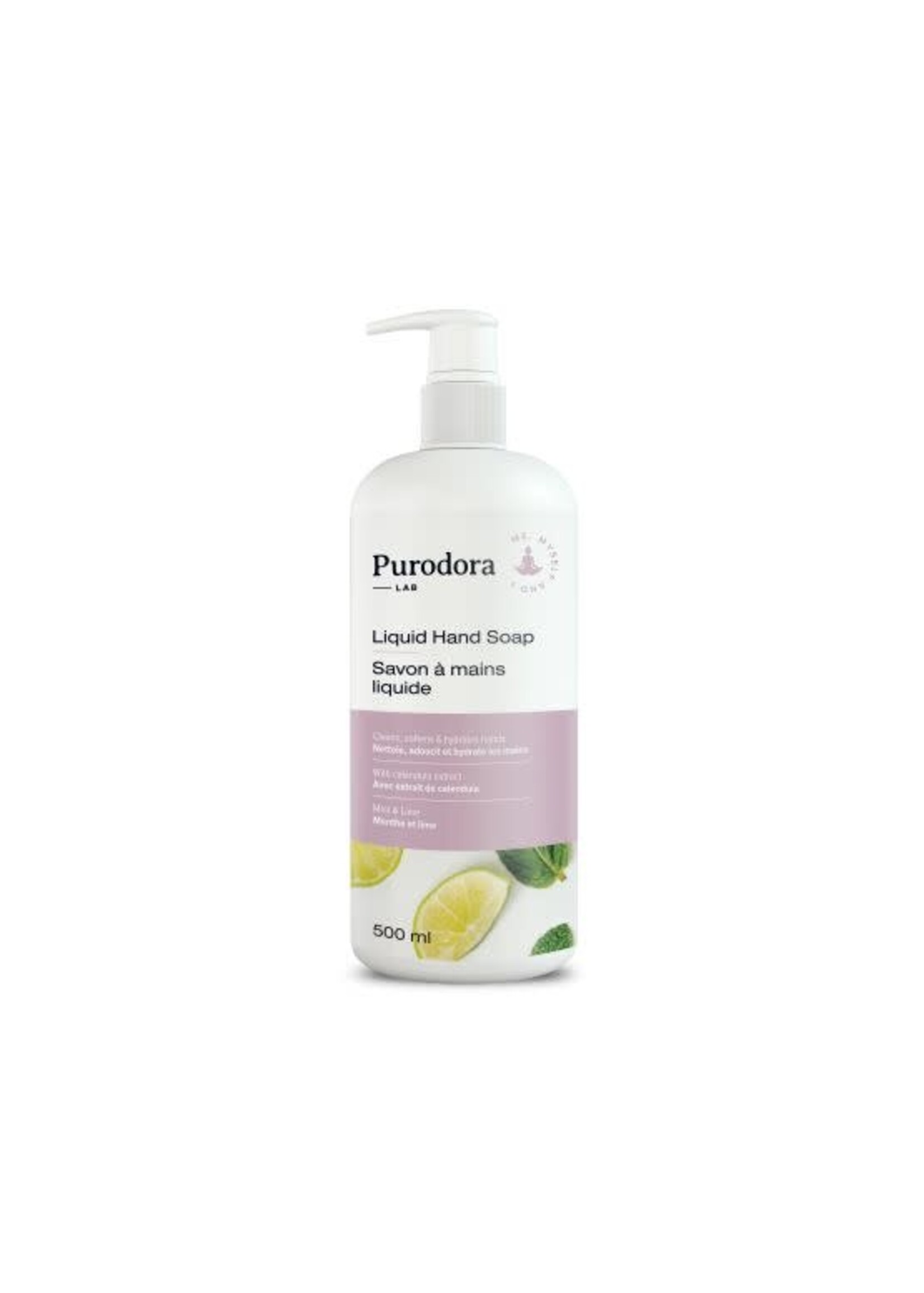 PURODORA LAB PURODORA LAB SAVON À MAIN LIQUIDE MENTHE ET LIME 500ML