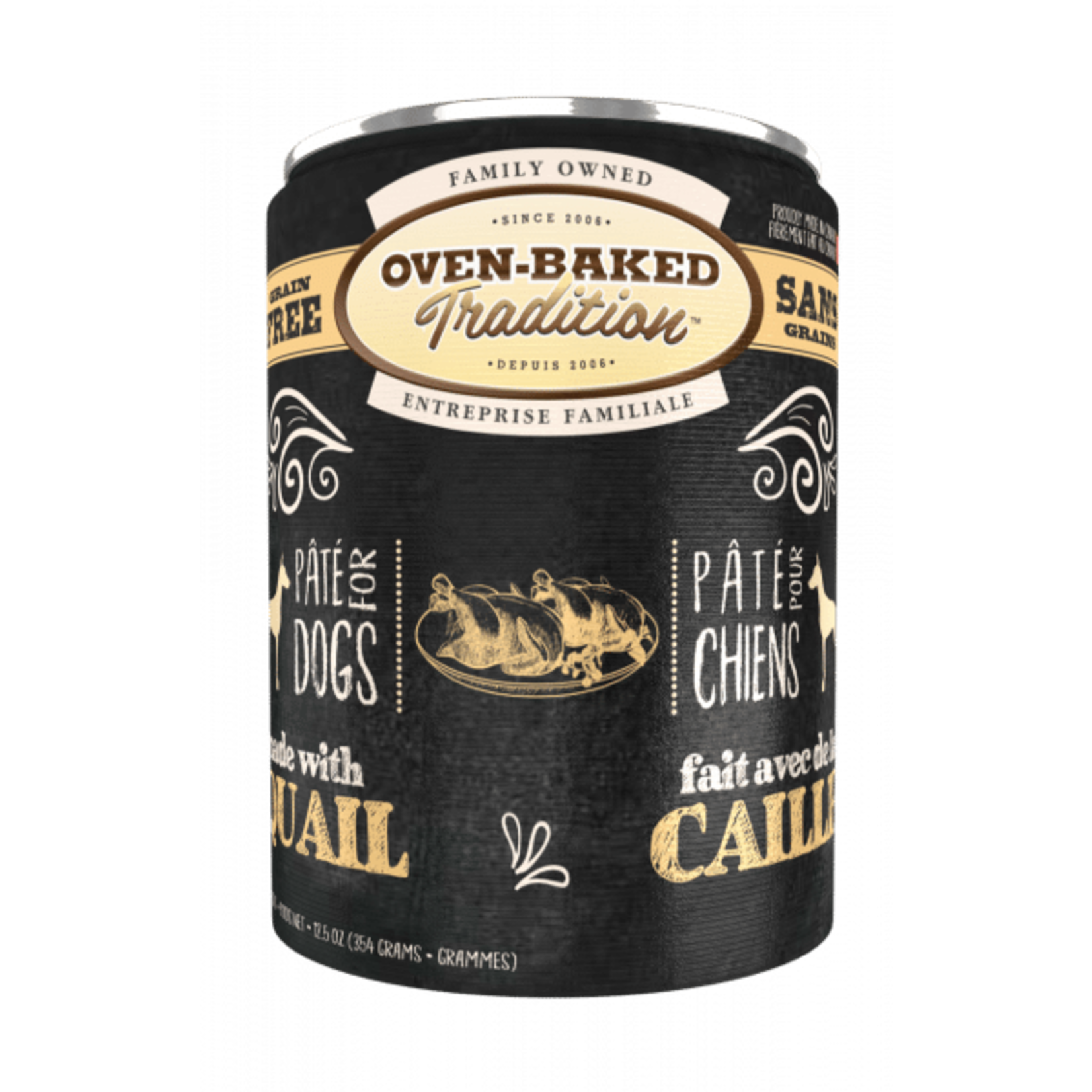 OVEN-BAKED OVEN BAKED CHIEN NOURRITURE HUMIDE - CAILLE 354G