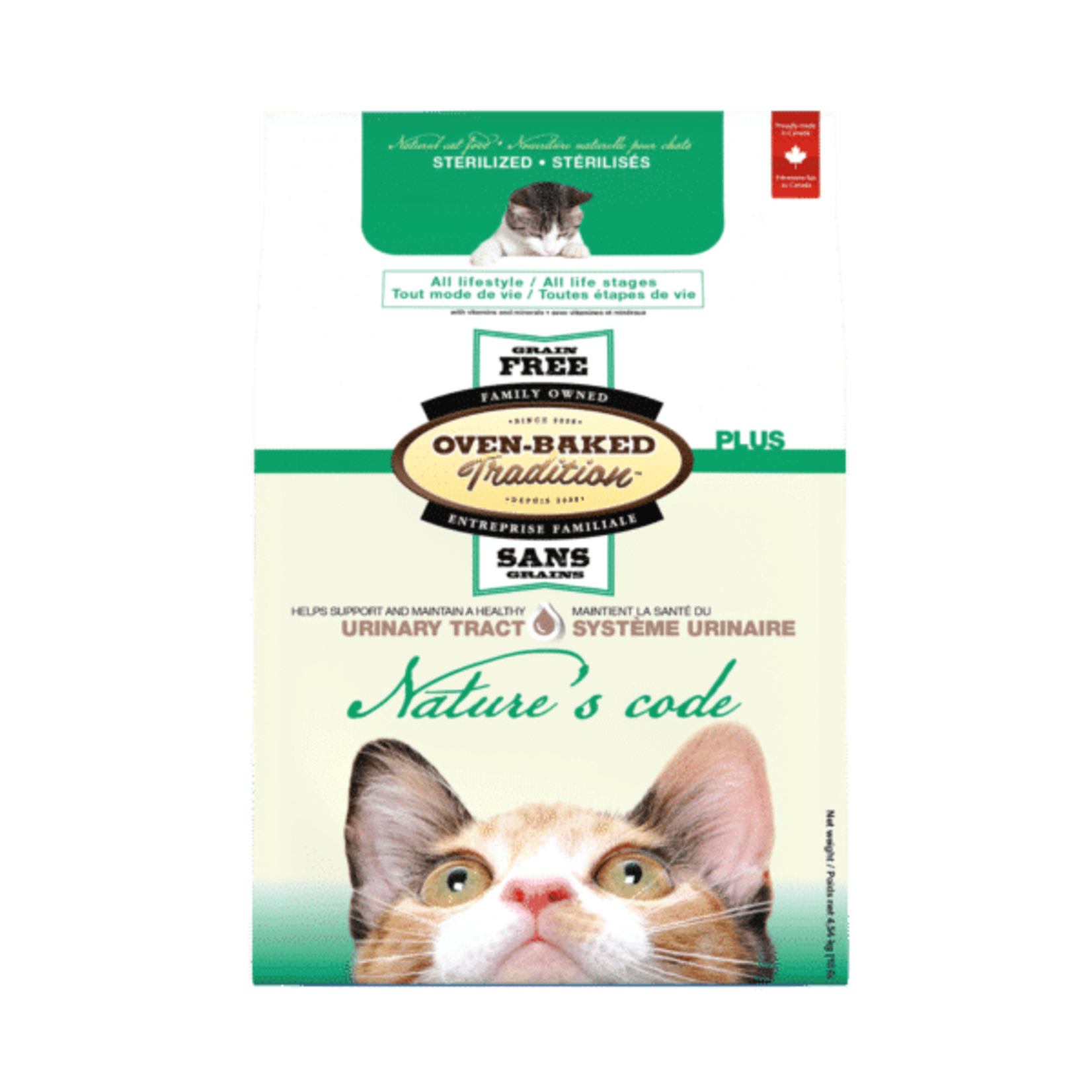 OVEN-BAKED OVEN BAKED NATURES CODE CHAT POUR SOINS URINAIRE 2.27 KG