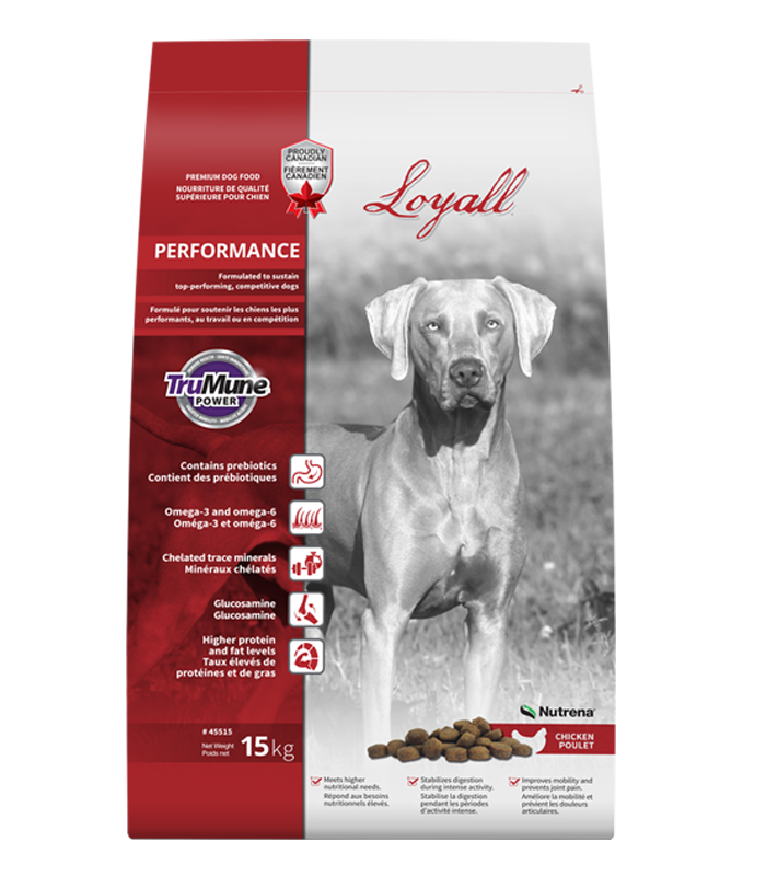LOYALL CHIEN PERFORMANCE 15 KG Distribution Gilles StJean Inc