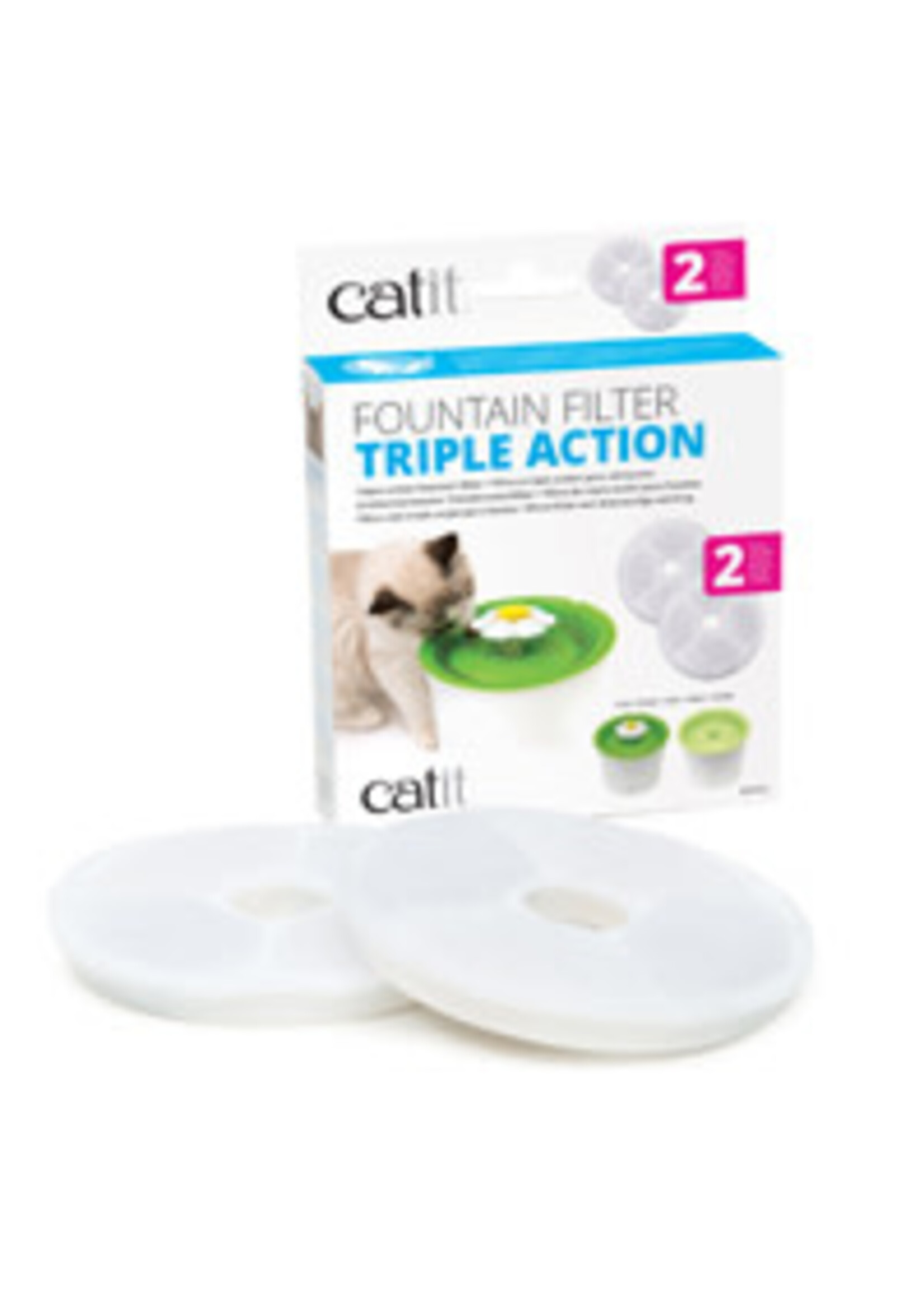 CATIT CATIT FILTRE TRIPLE ACTION PAQUET DE 2