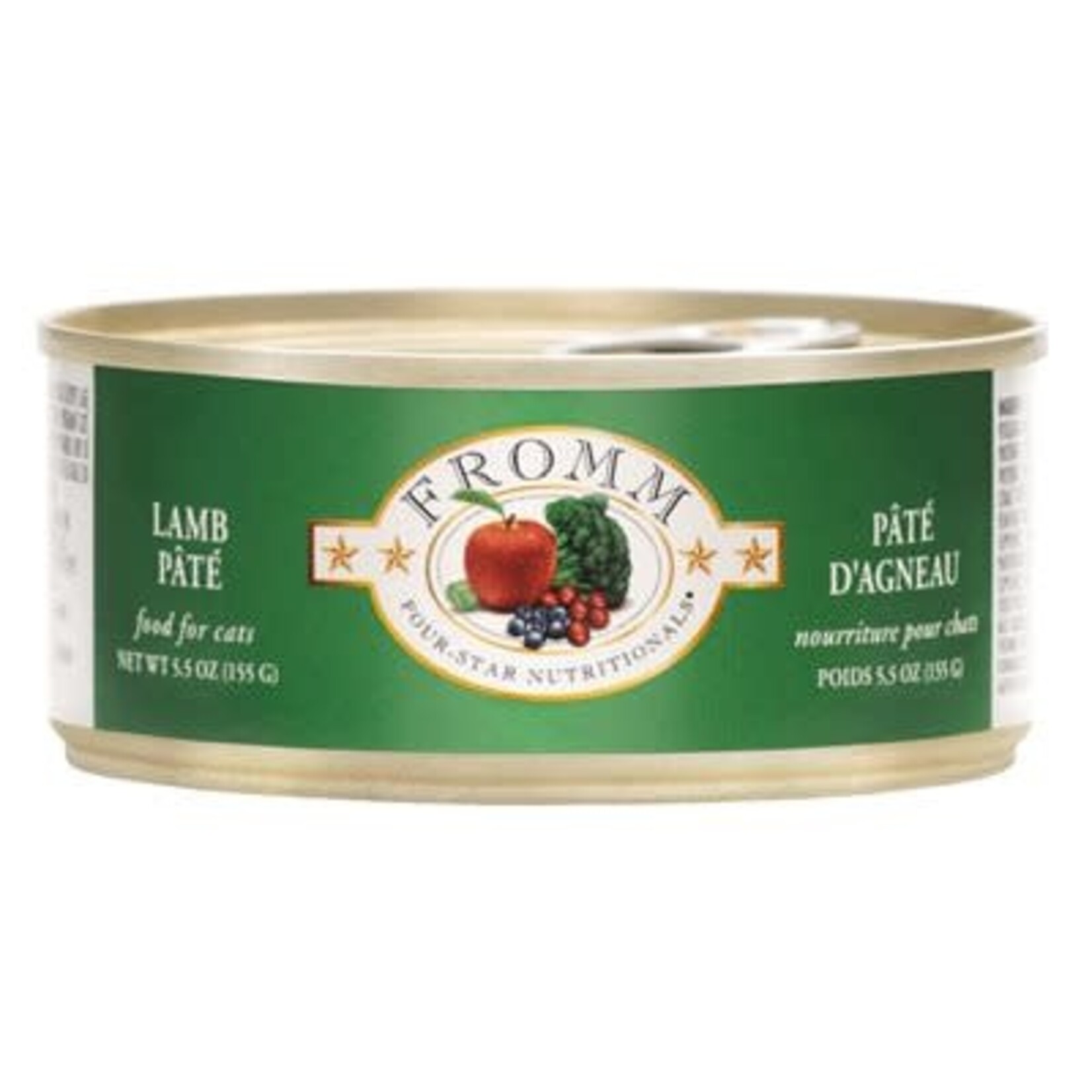 FROMM FROMM FOUR STAR NOURRITURE HUMIDE CHAT PATE D'AGNEAU 5.5 OZ