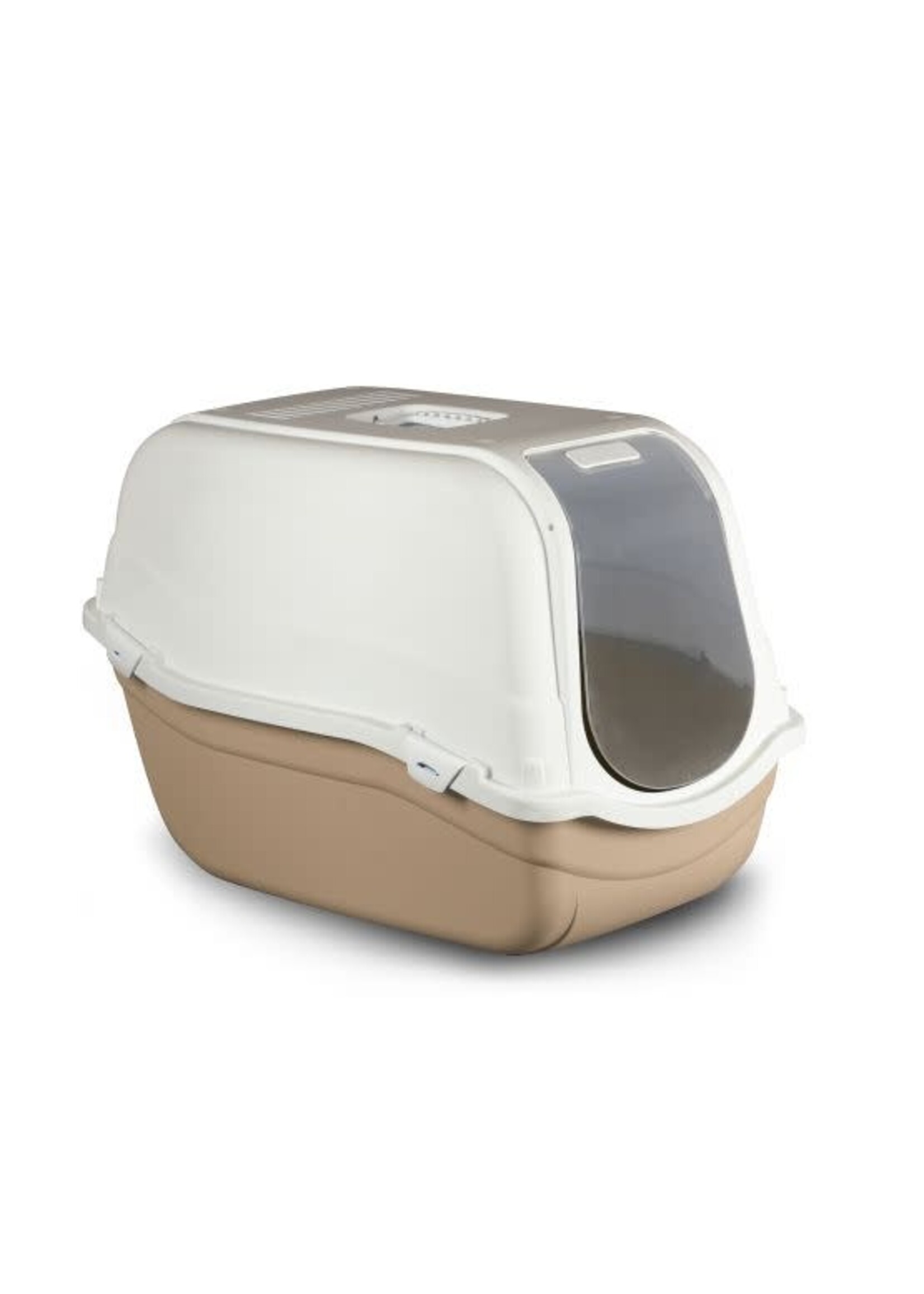 BERGAMO BAC À LITIÈRE AVEC DOME ROMEO MAXI BEIGE ET CRÈME