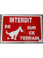 RIGA PANCARTE '' INTERDIT DE... SUR  CE TERRAIN'