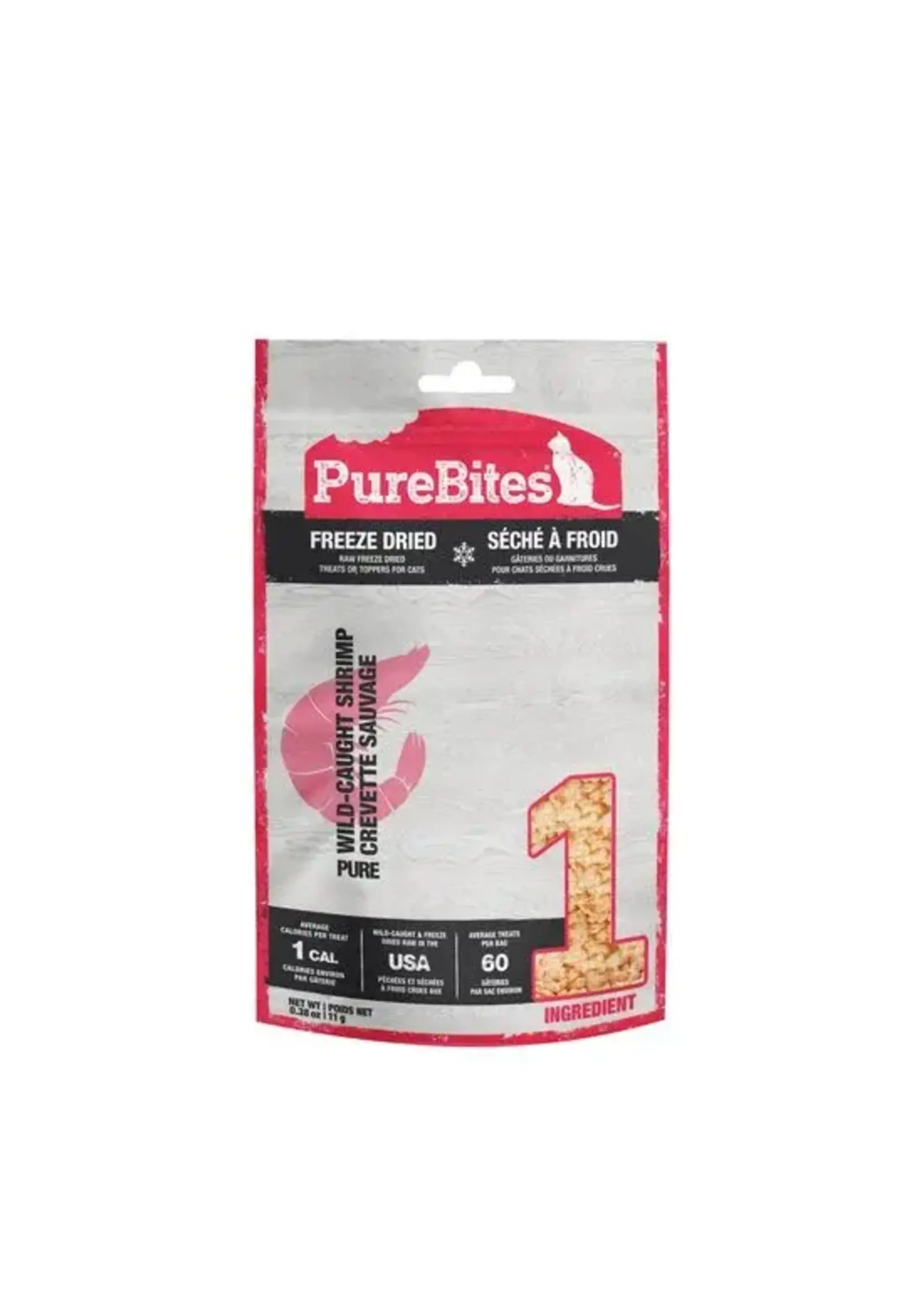 PUREBITES PUREBITES GATERIE POUR CHAT-CREVETTE 11 G