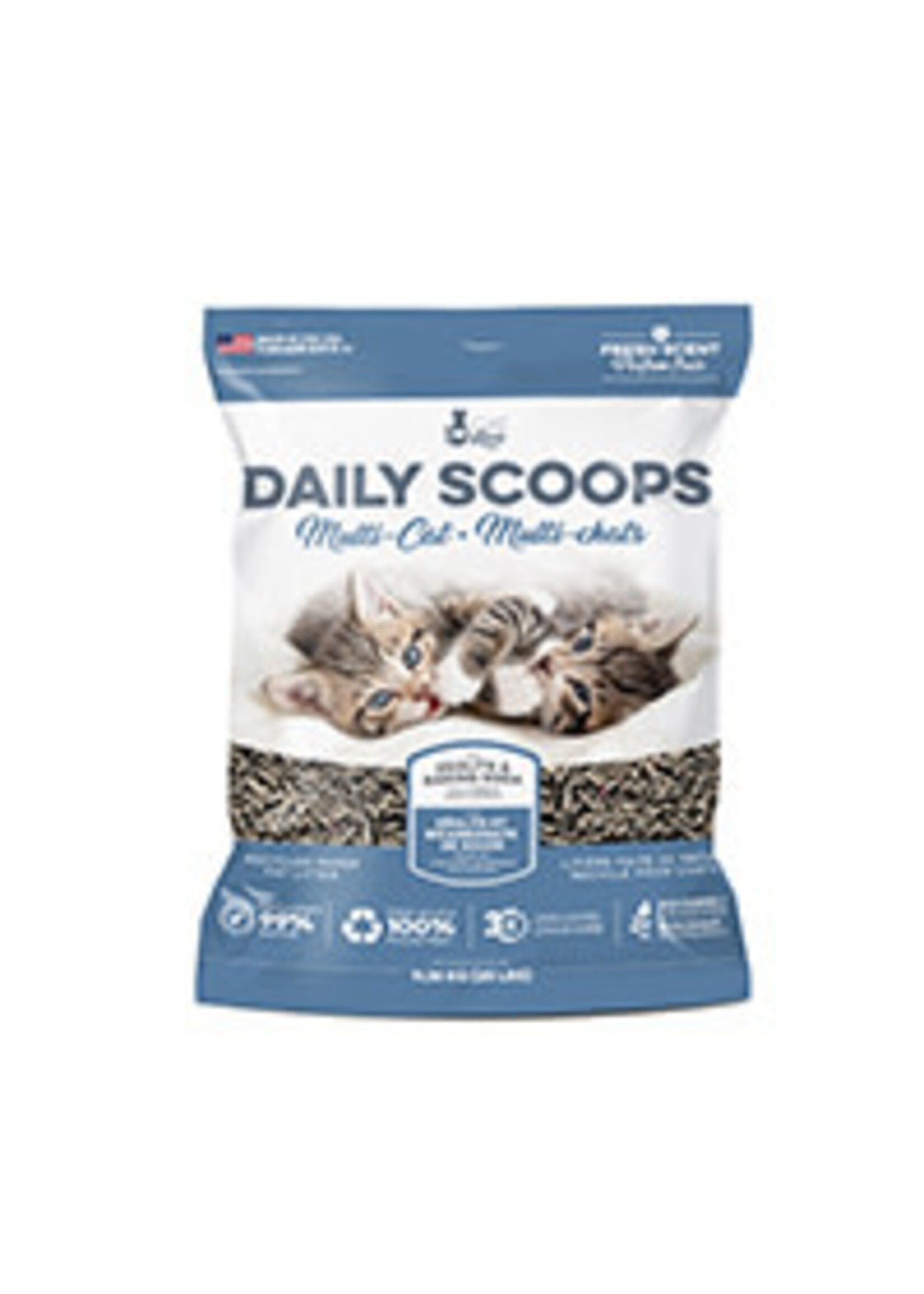 DAILY SCOOP DAILY SCOOPS LITIERE DE PAPIER MULTI CHATS 11.36KG
