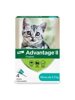 ADVANTAGE 11 ADVANTAGE II CHATON 4 DOSES 2.3 KG ET MOINS