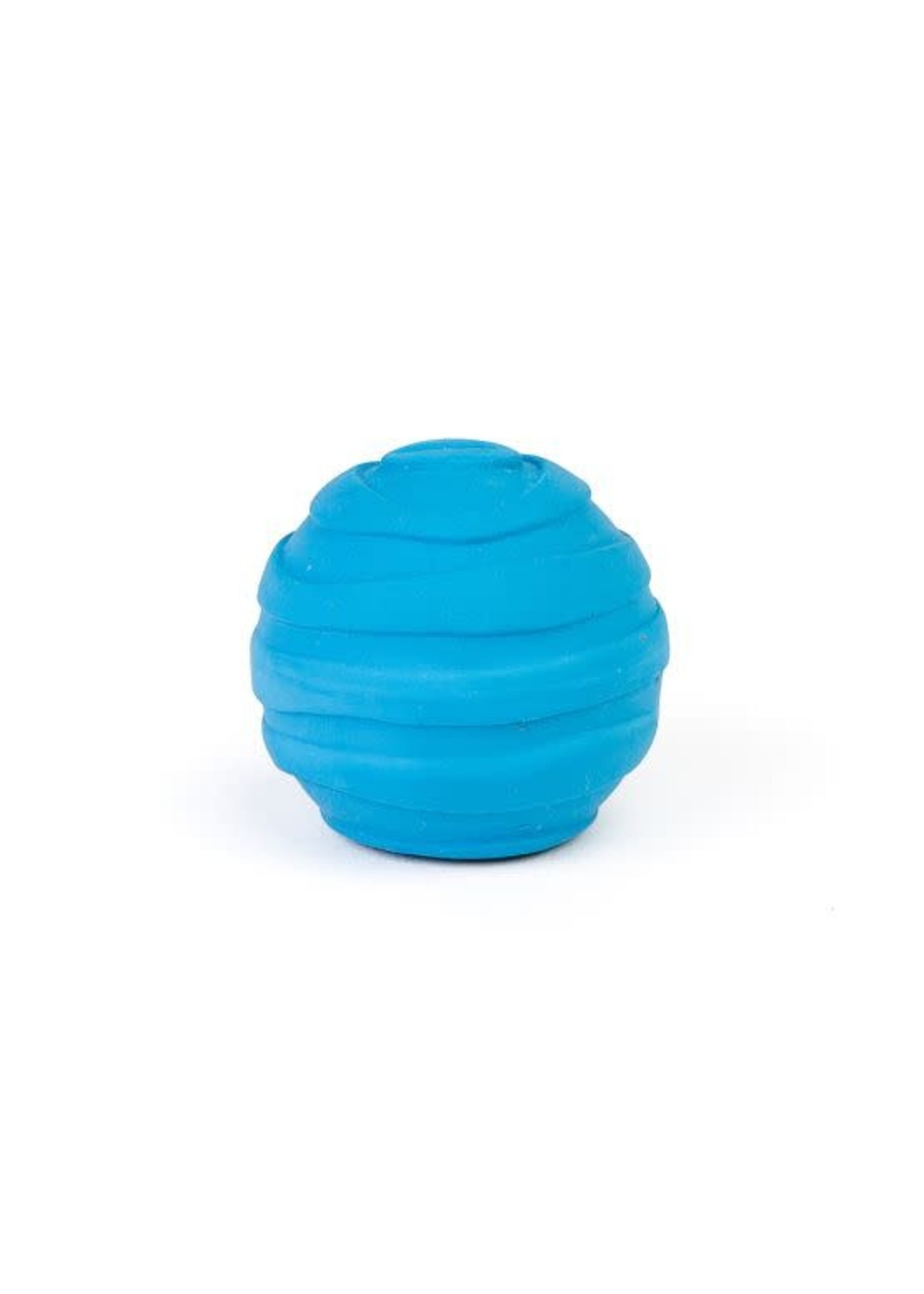 BUD'Z BUD'Z JOUET EN LATEX AVEC "SQUEAKER" POUR CHIEN - MINI BALLE BLEU 1.9"