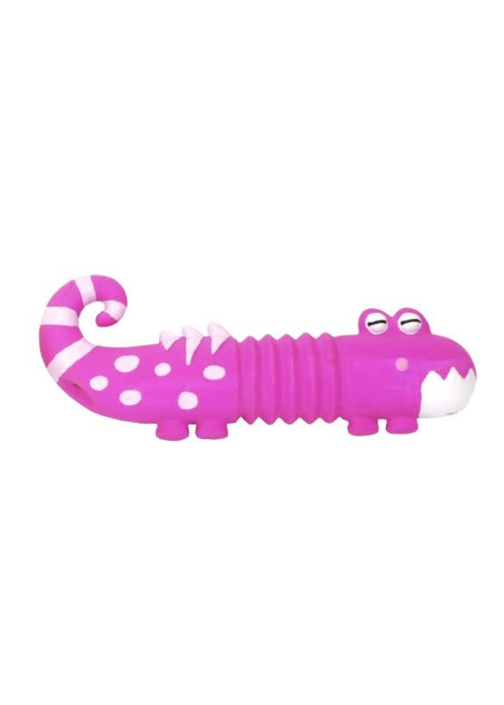 BUD'Z BUD'Z JOUET EN LATEX ''SQUEAKER'' POUR CHIEN - LEZARD ROSE 8"