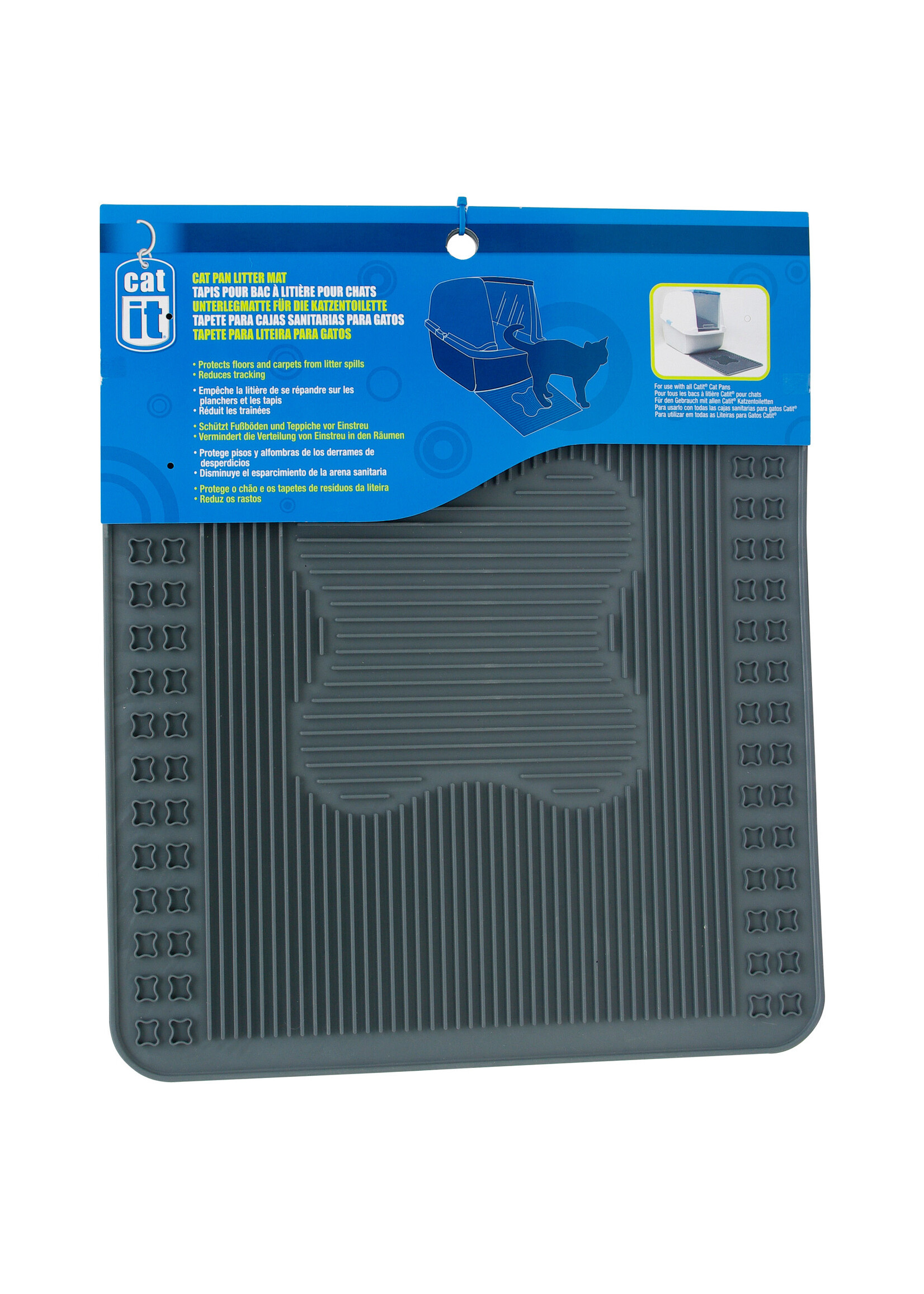 CATIT CATIT TAPIS POUR LITIERE GRIS 13.25 X 16''