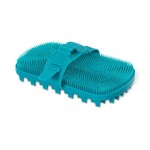 MESSY MUTTS BROSSE DE TOILETTAGE DOUBLE FACE SILICONE BLEU