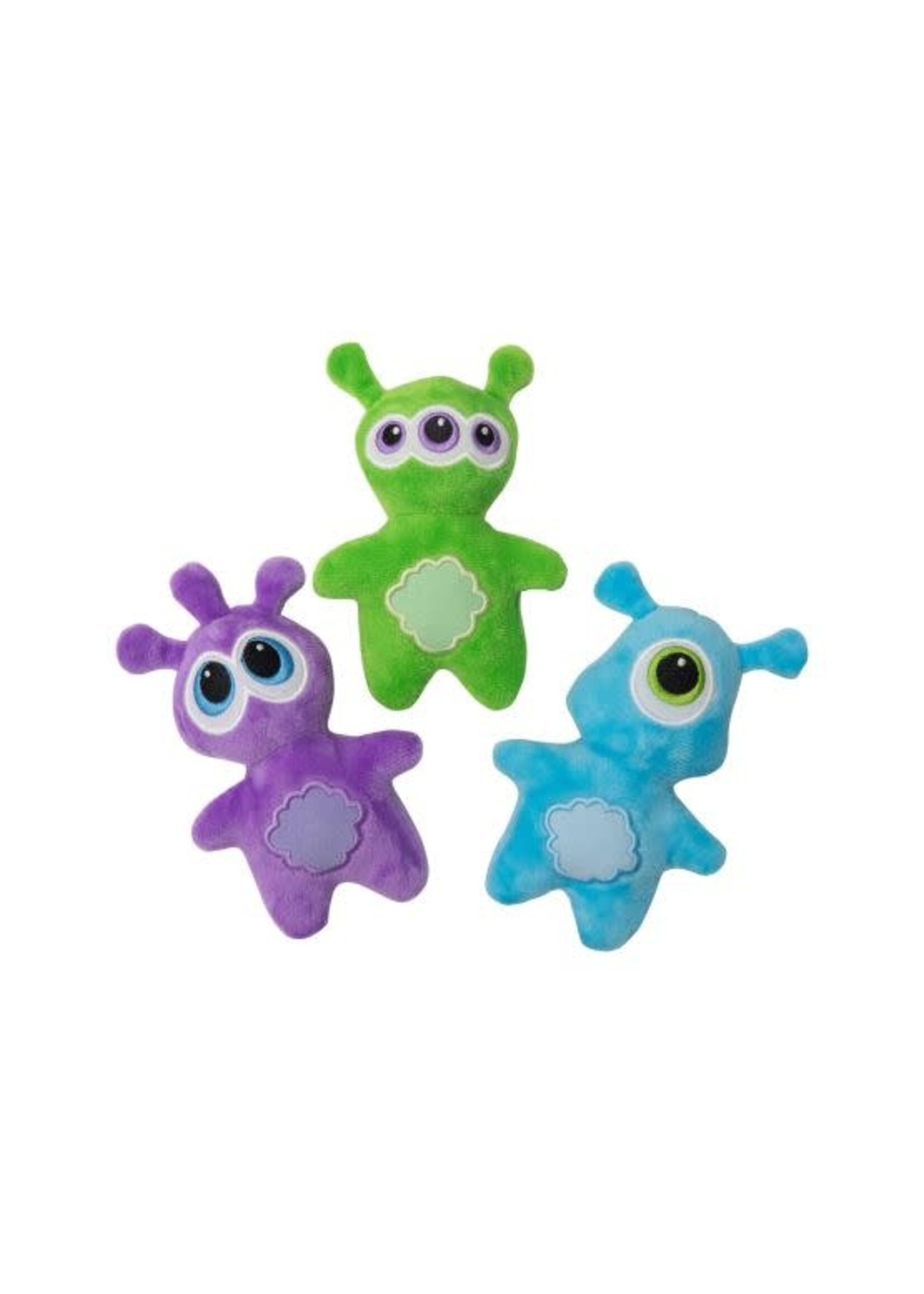SNUGAROOZ JOUET POUR CHIEN TROIS EXTRATERESSE 3''