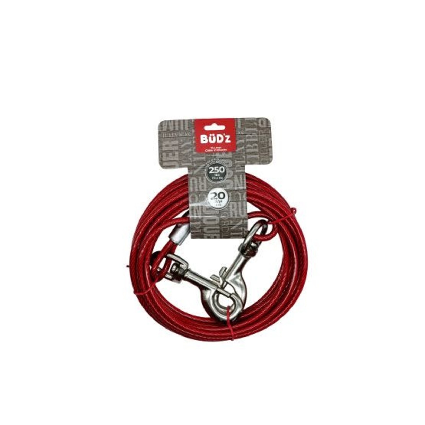 BUD'Z BUD'Z CABLE D ATTACHE 20' JUSQU A 250 LBS