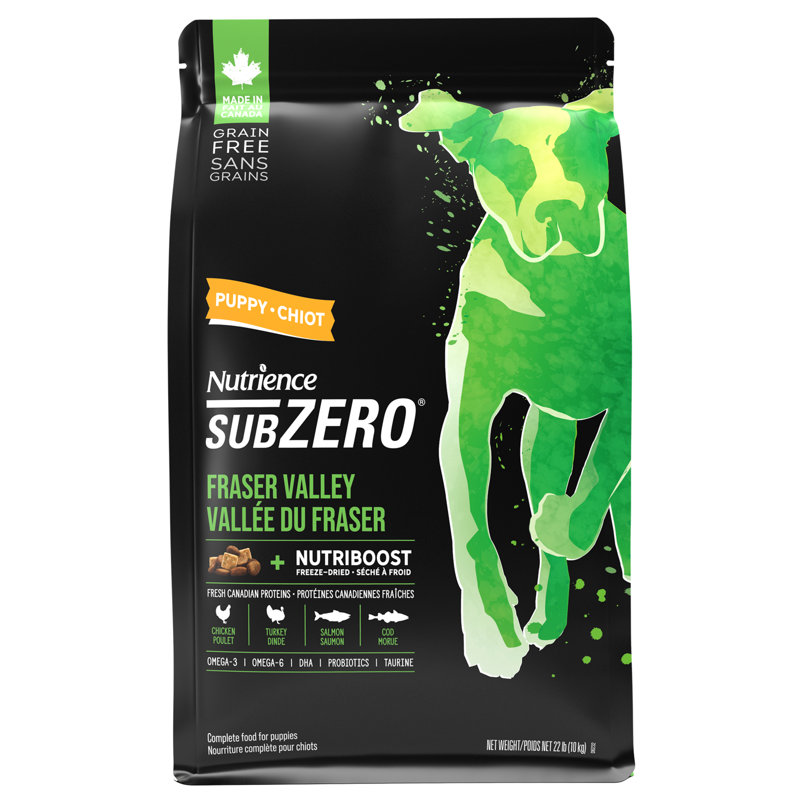 NUTRIENCE NUTRIENCE SUBZERO CHIOT  SG VALLÉE DU FRASER 10 KG