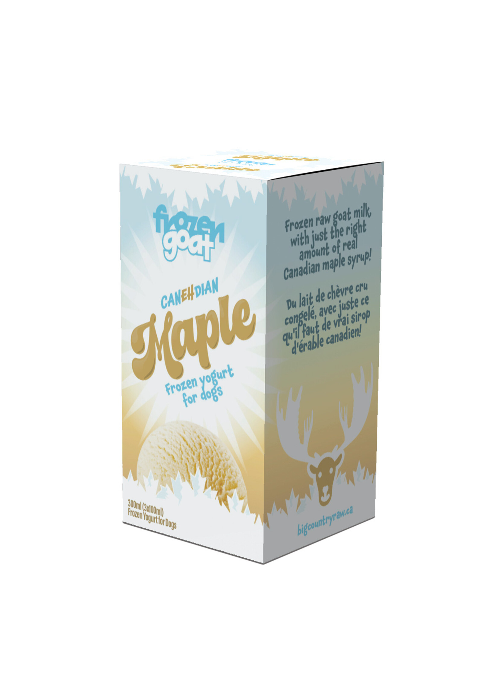 BIG COUNTRY RAW BCR YOGOURT GLACE CHEVRE ET ERABLE 300 ML