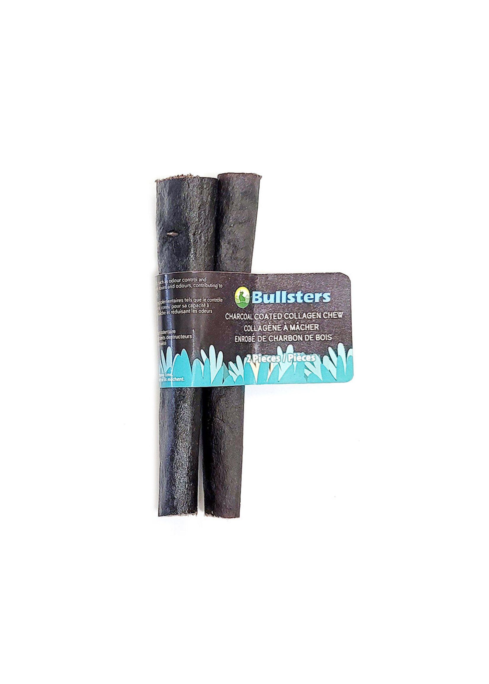 BULLSTERS BATON DE COLLAGENE AU CHARBON  6'' PQT 2