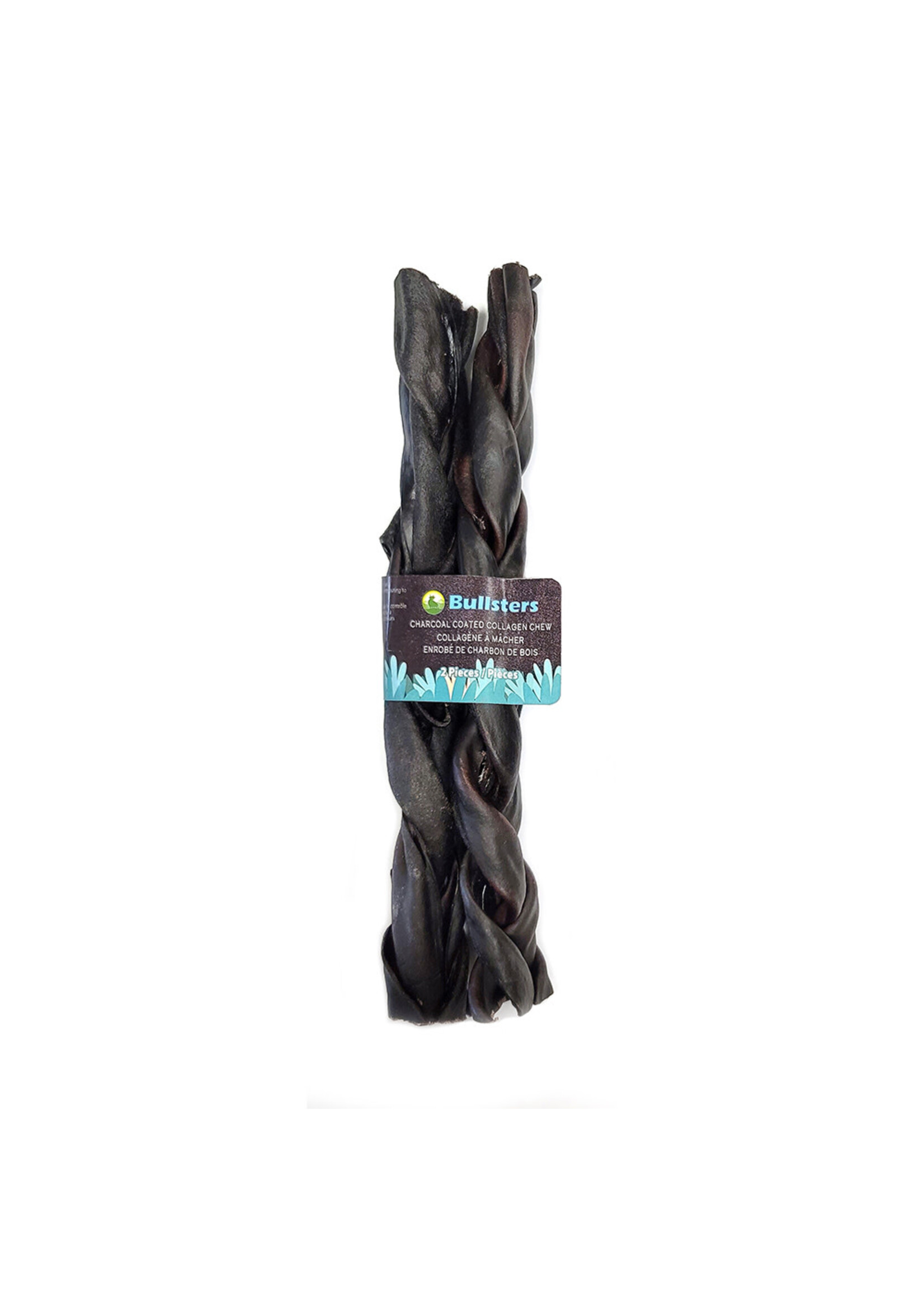 BULLSTERS TRESSE DE COLLAGENE AU CHARBON 12'' PQT 2