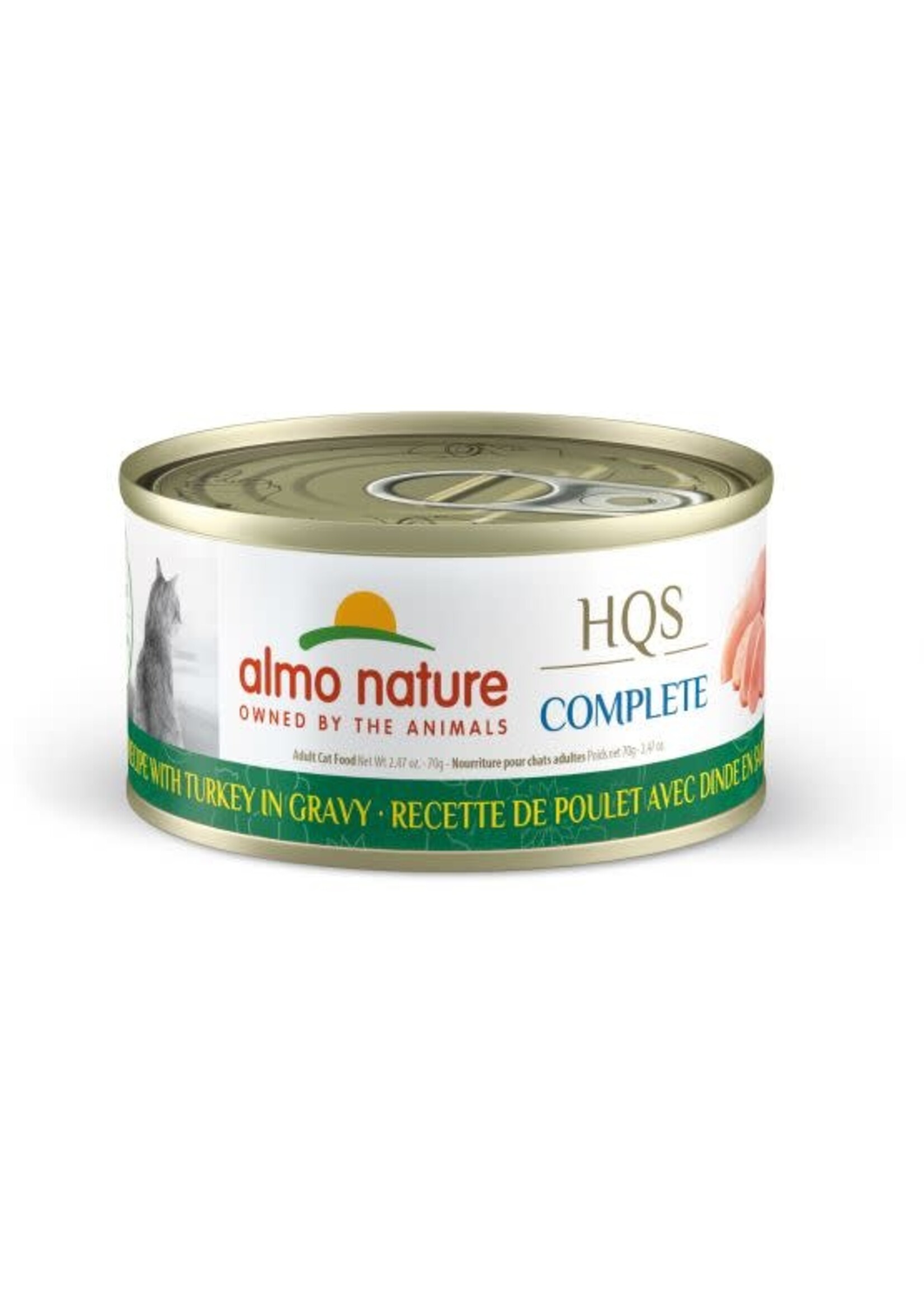 ALMO NATURE ALMO NATURE HQS COMPLETE CHAT - POULET ET DINDE EN SAUCE 70G