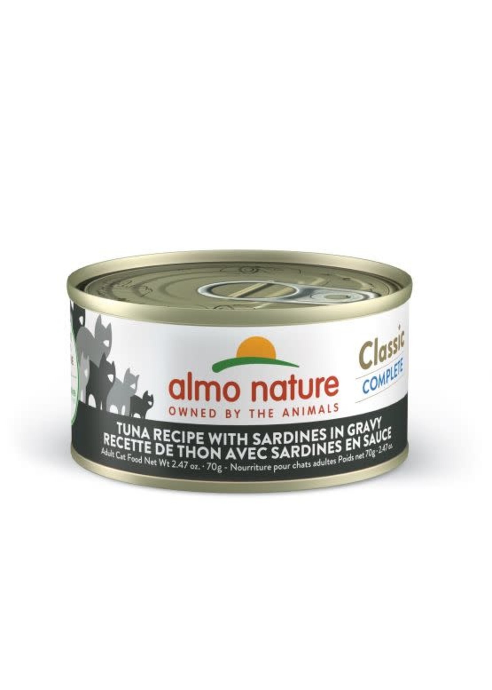ALMO NATURE ALMO CLASSIC COMPLETE CHAT 70G THON/SARDINE EN SAUCE