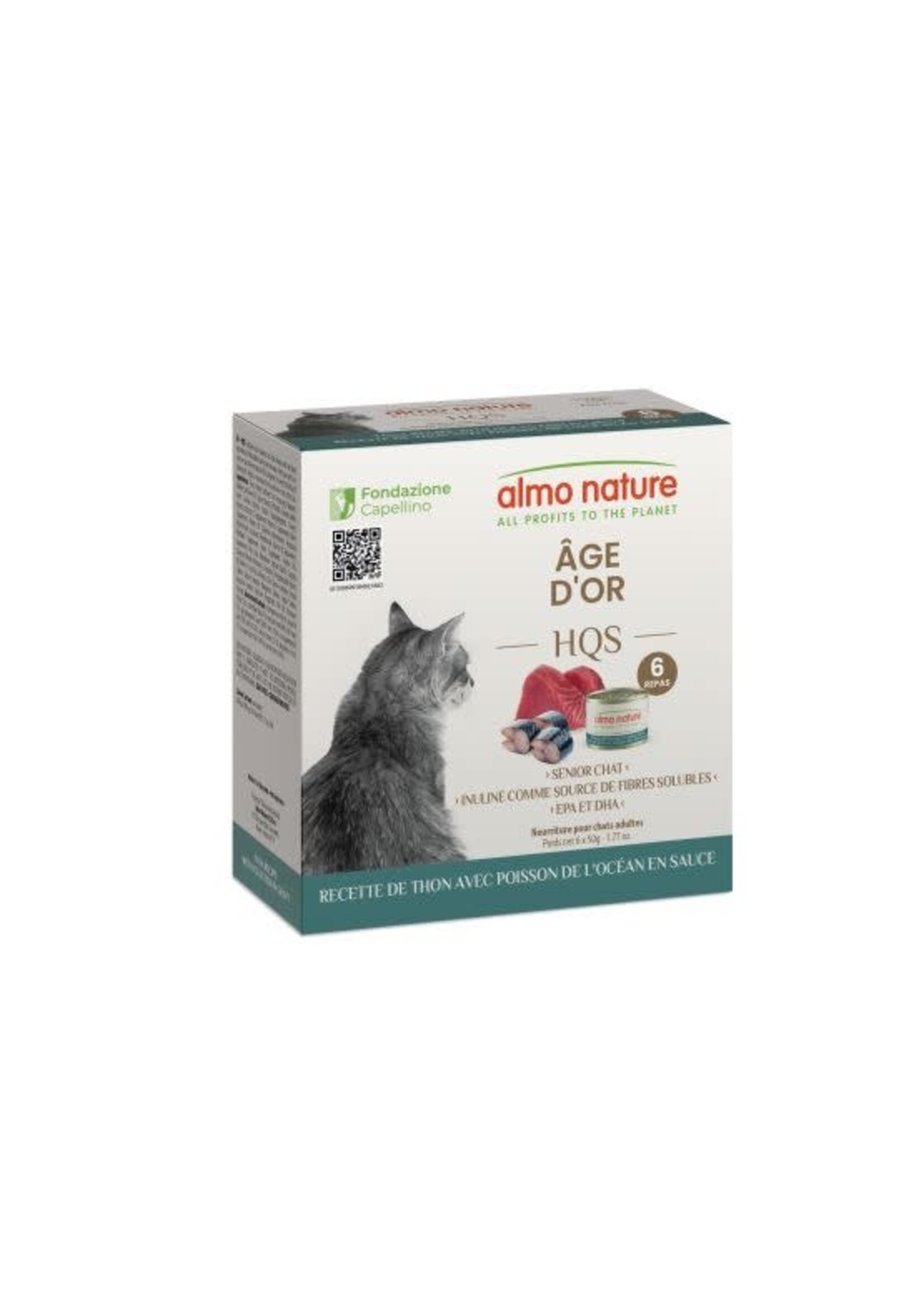 ALMO NATURE ALMO NATURE HQS CHAT FORMULE  6X50G AGE D OR THON POISSON OCEAN EN SAUCE