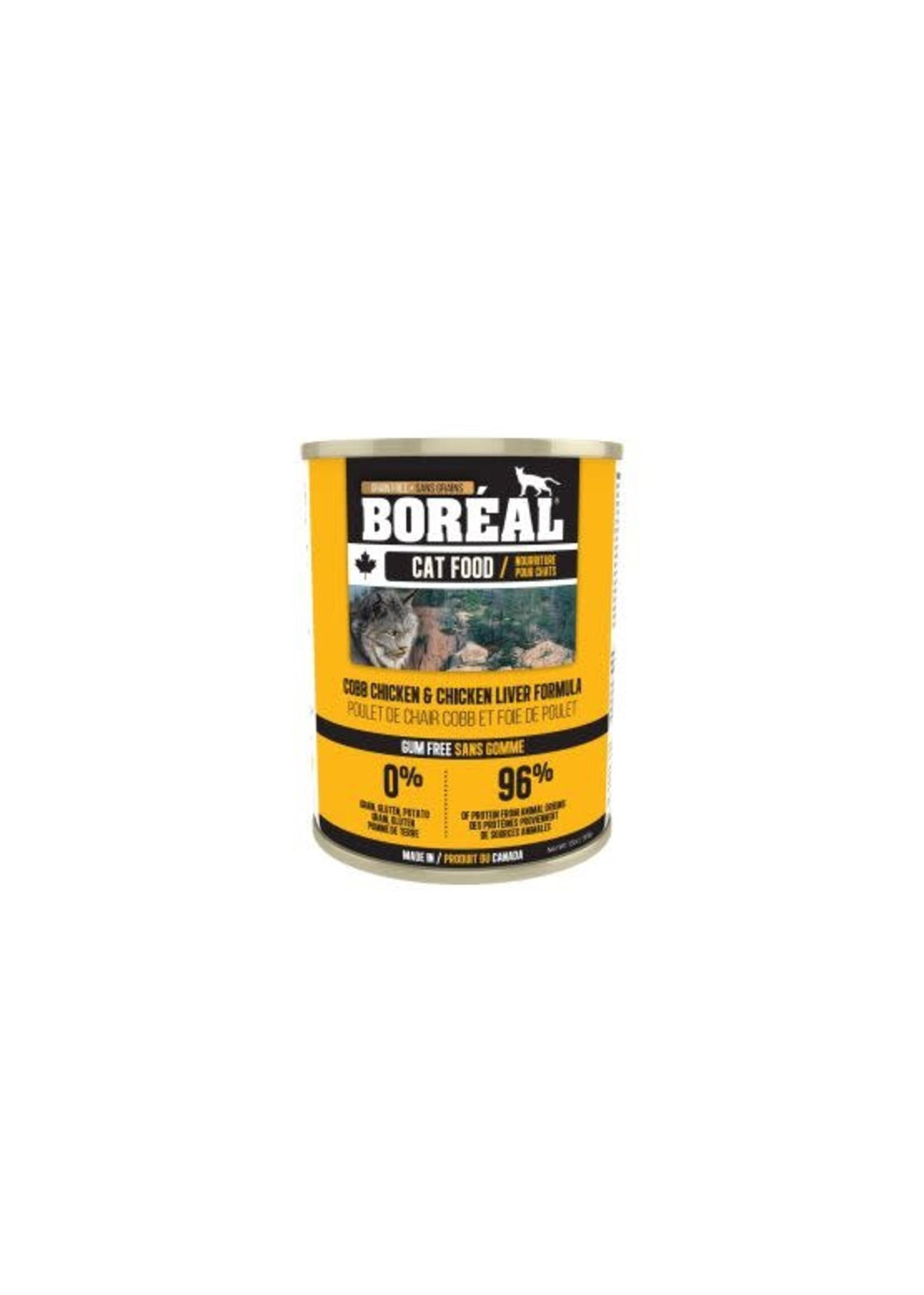 BOREAL BOREAL NOURRITURE HUMIDE CHAT POULET COBB ET FOIE DE POULET 369G