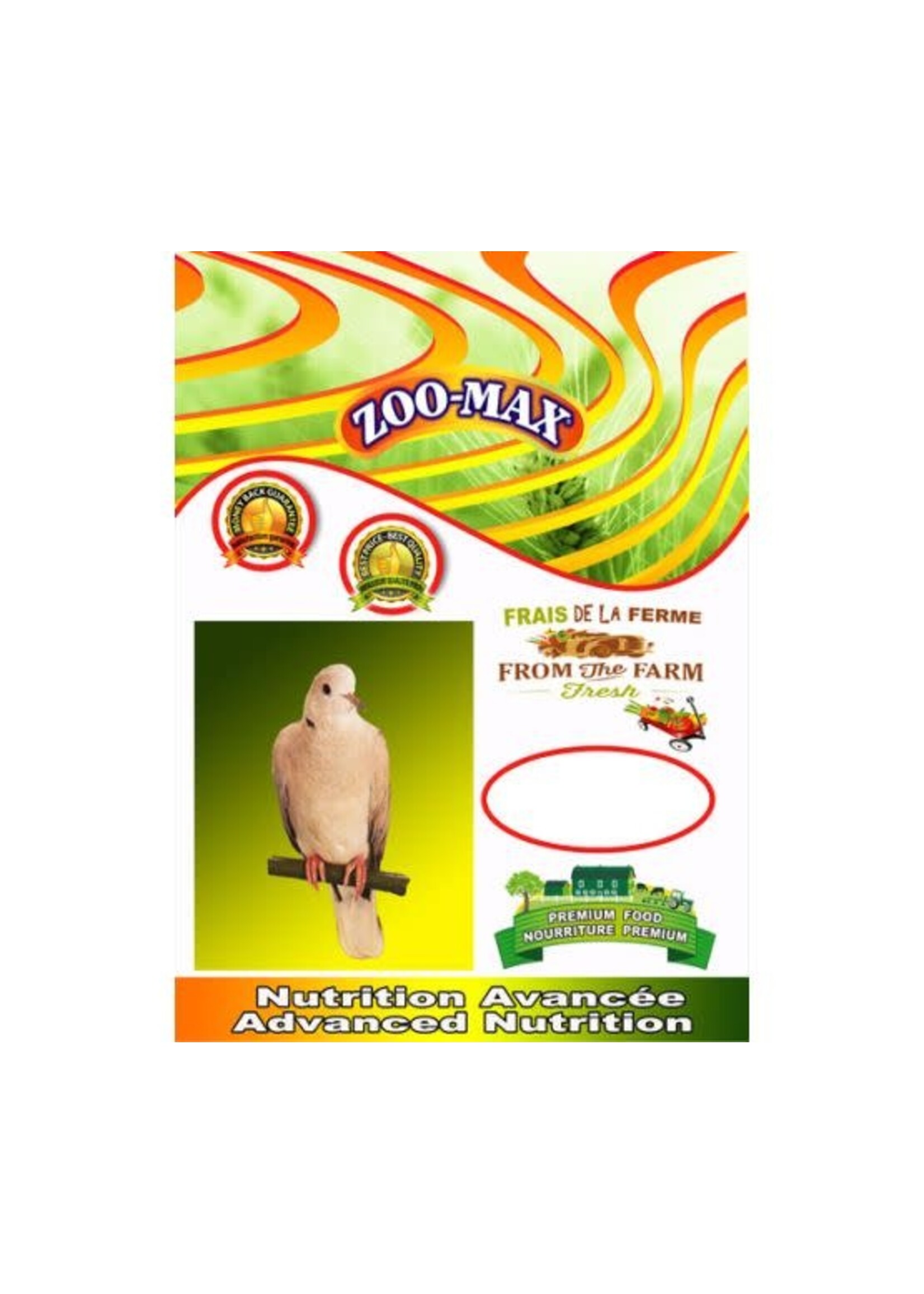 ZOO-MAX ZOOMAX ECONOMAX GRAIN COLOMBE TOURTERELLE