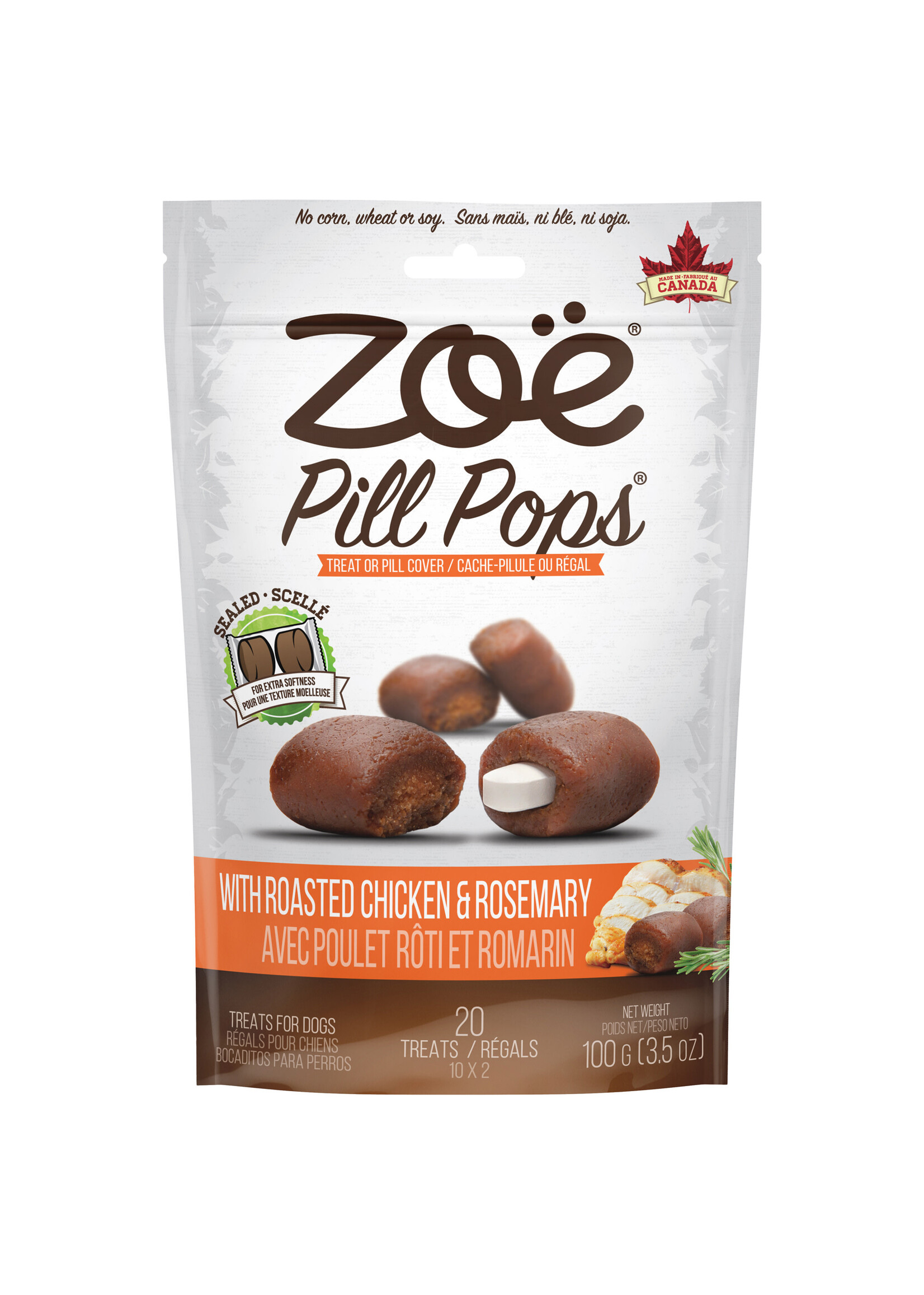 ZOE PILL POPS POULET/ROMARIN 100G