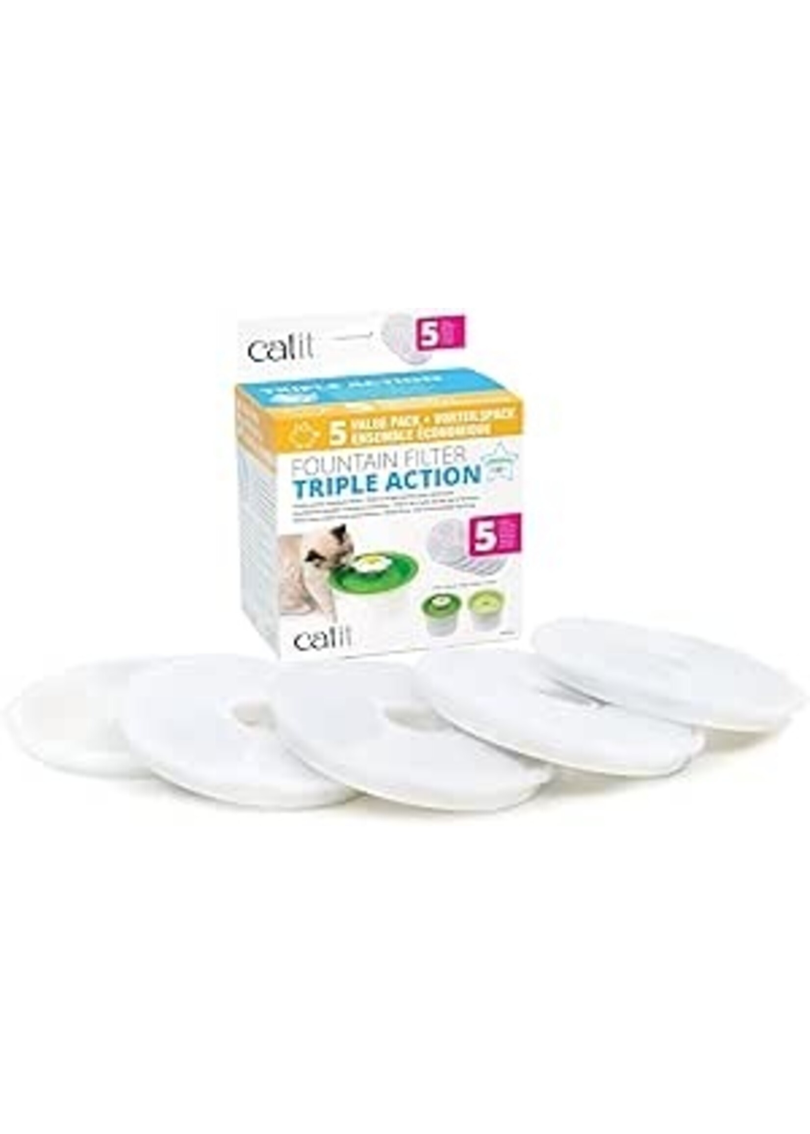 CATIT CATIT FILTRE TRIPLE ACTION PAQUET DE 5