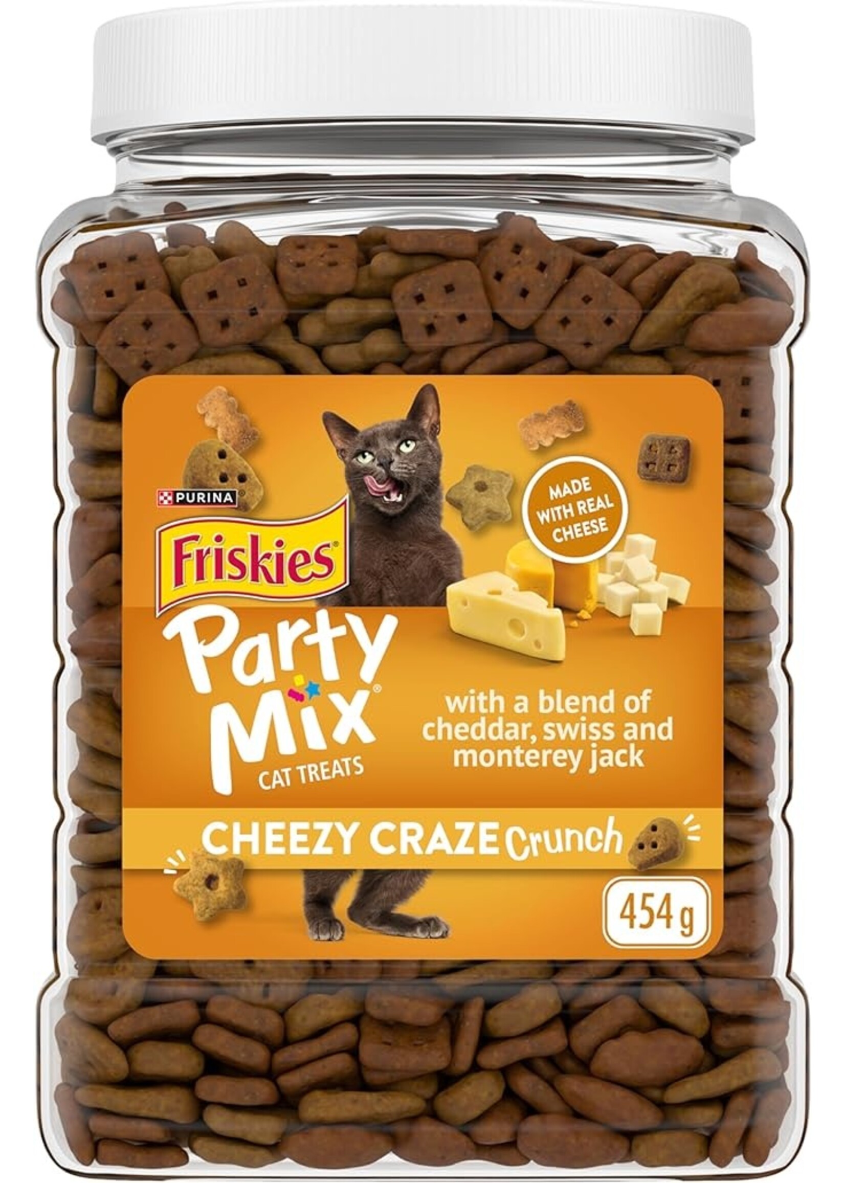 FRISKIES FRISKIES PARTY MIX GATERIE AU FROMAGE BOITE 454 G