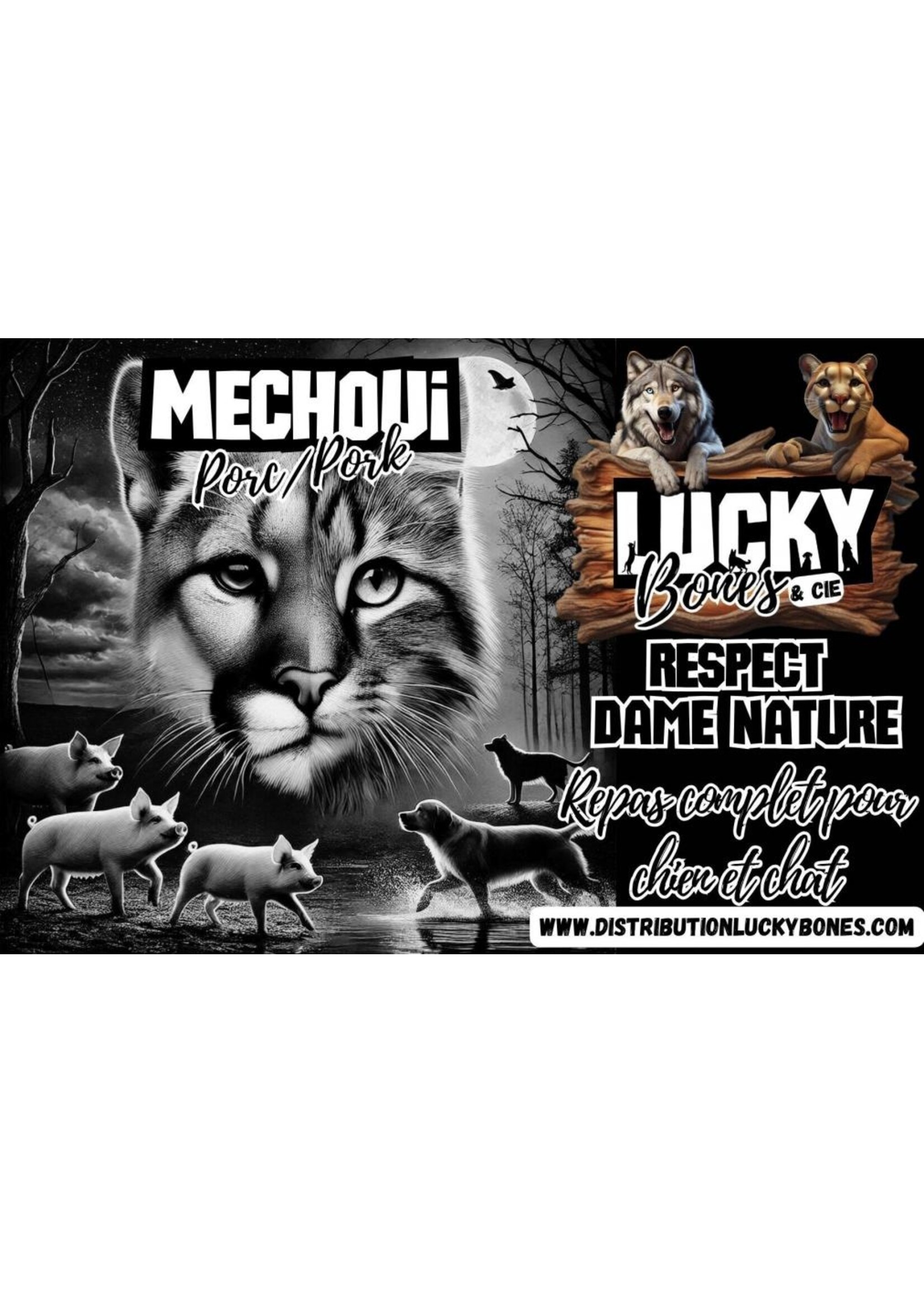 LUCKY BONES LUCKY BONES PORC 100% 10 LBS