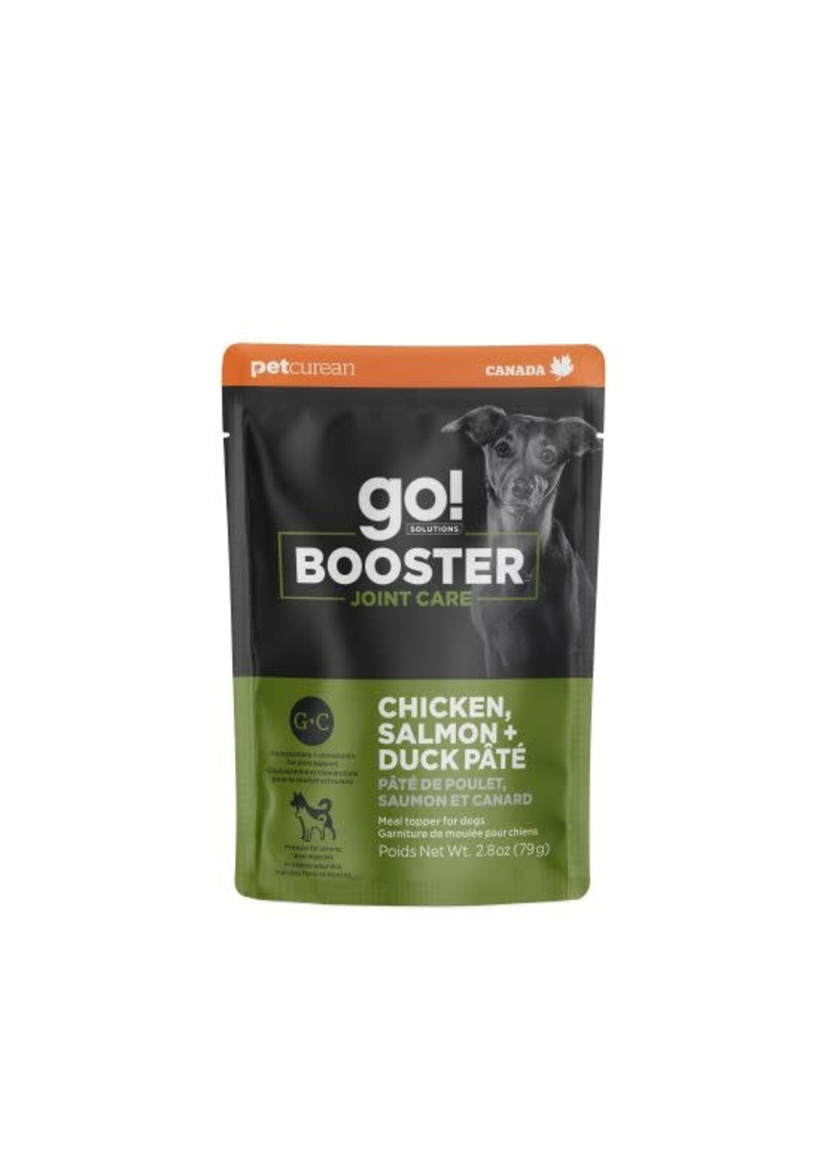 GO! SOLUTIONS GO BOOSTER CHIEN ARTICULATION POULET/SAUMON/CANARD EN PATÉ 2.8OZ