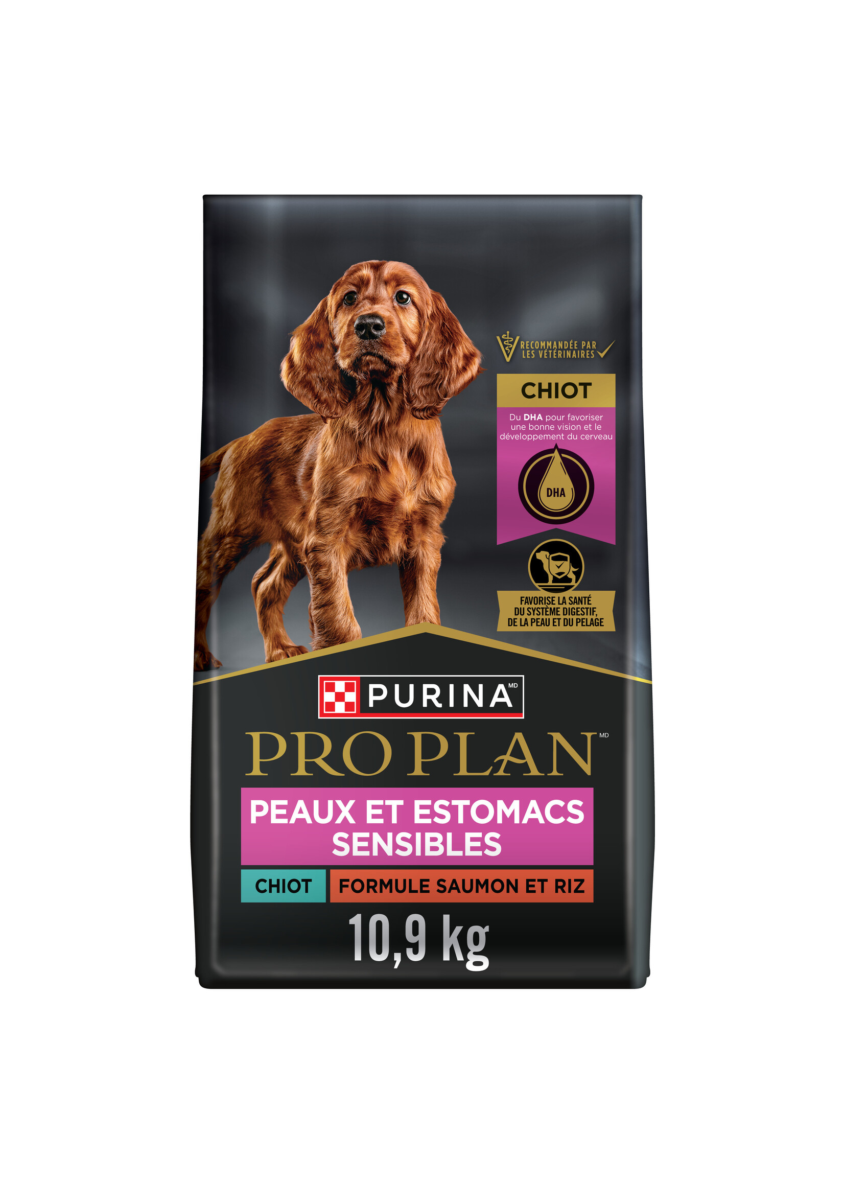 PRO PLAN PRO PLAN CHIOT FORMULE PEAUX ET ESTOMAC SENSIBLE AGNEAU ET AVOINE 10.9KG