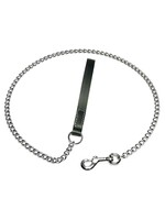 LAISSE CHIEN CHAINE FORTE NOIR 48" X 3MM