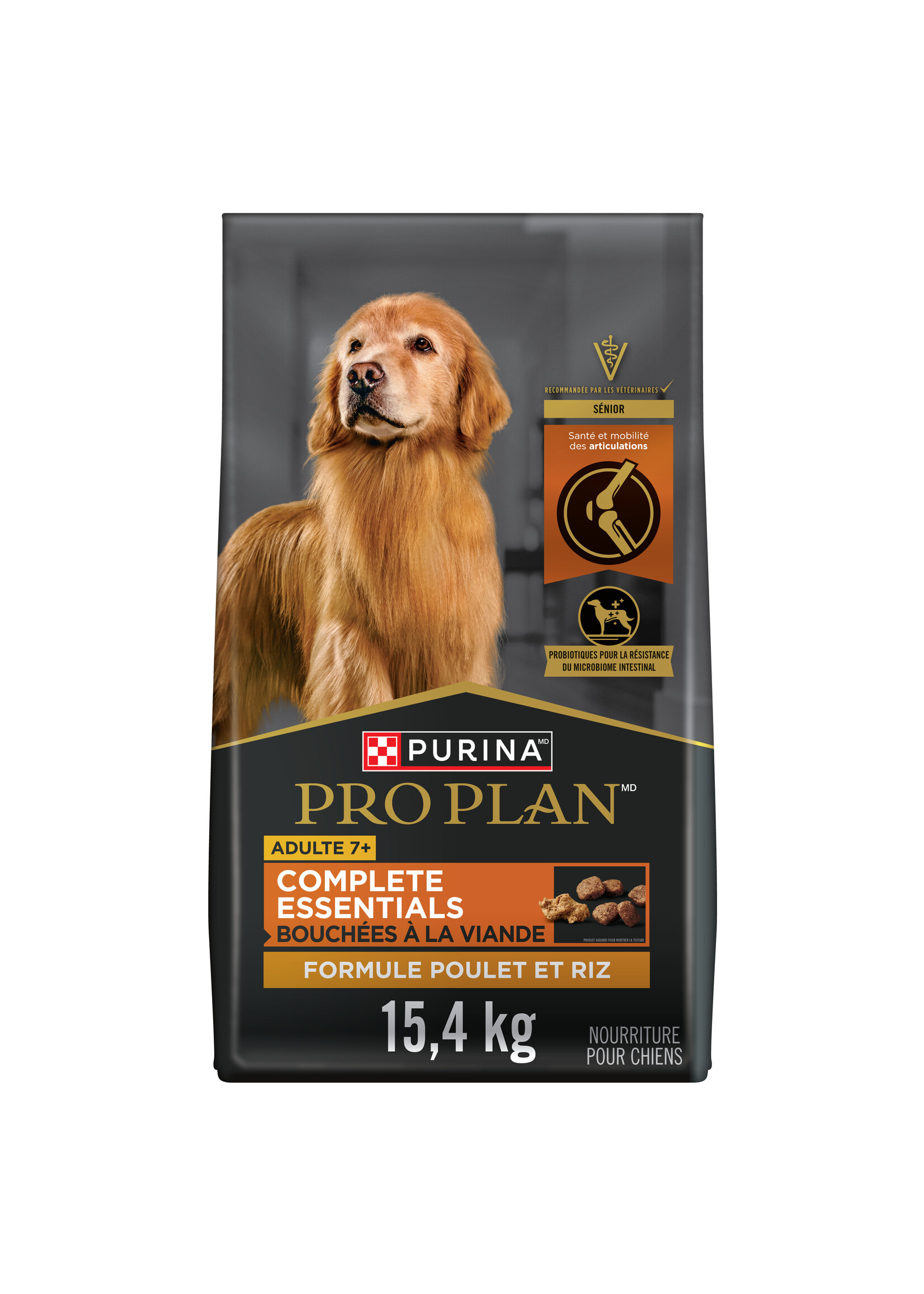 PRO PLAN PRO PLAN CHIEN SENIOR 7+ BOUCHÉES A LA VIANDE FORMULE POULET 15.4KG