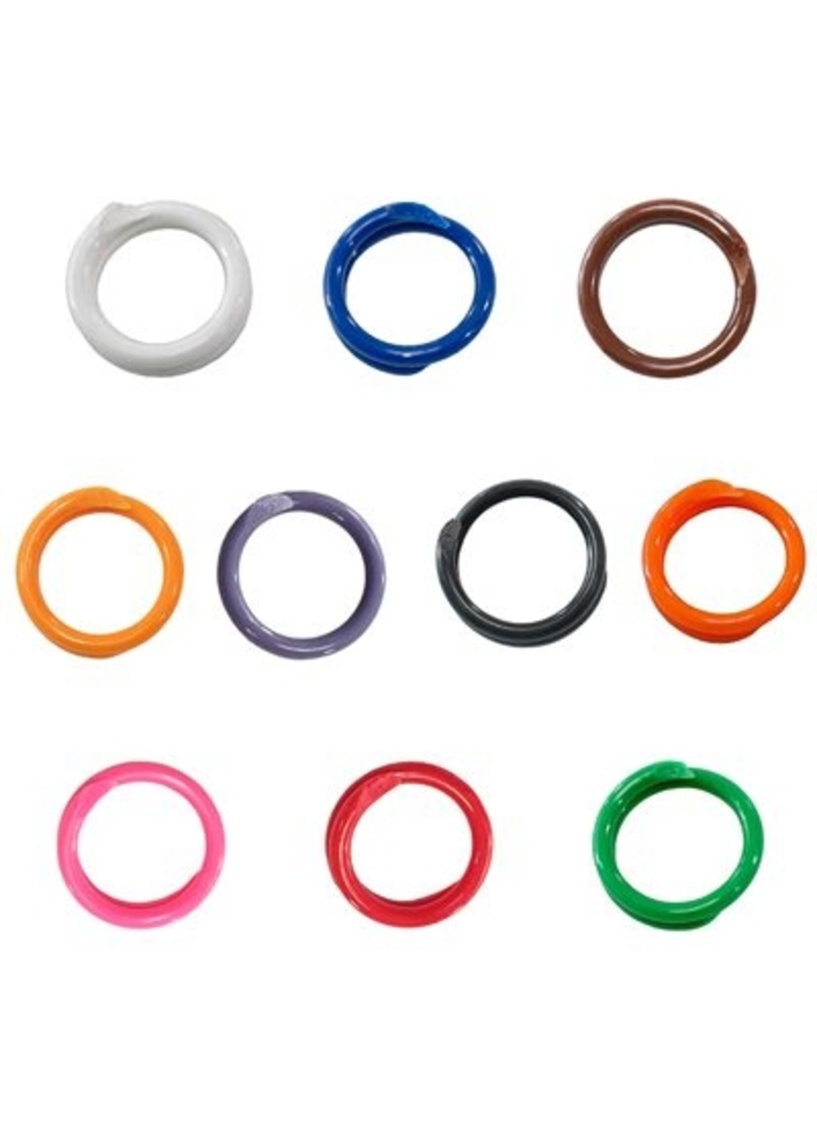 RANCH CUNICOLE BAGUE POULES PLASTIC COULEUR VARIÉS 11/16"