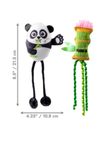 KONG KONG  POUR CHAT JOUET SCRATTLES PANDA PQT 2