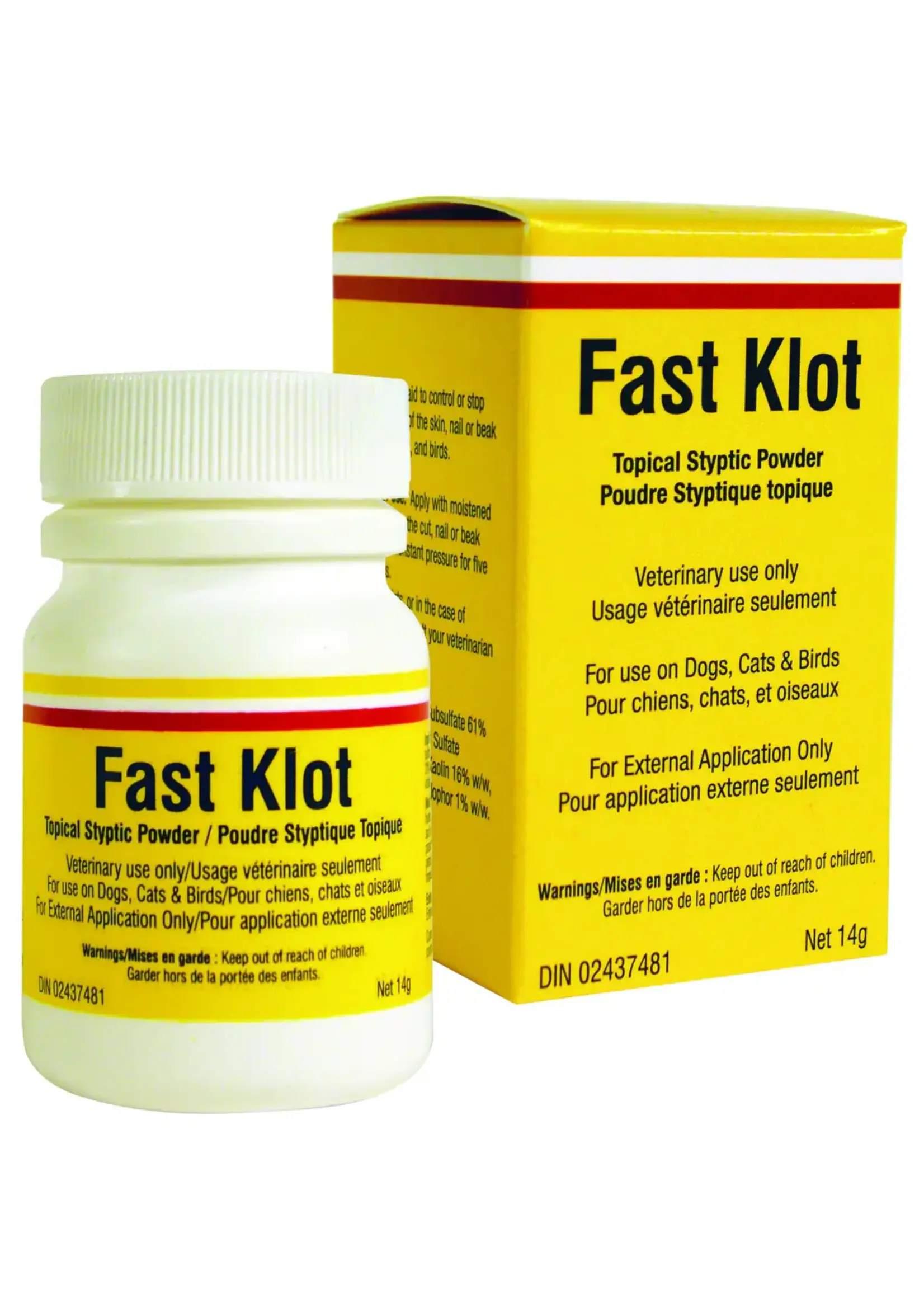 FAST KLOT POUDRE STYPTIQUE TOPIQUE 14 G