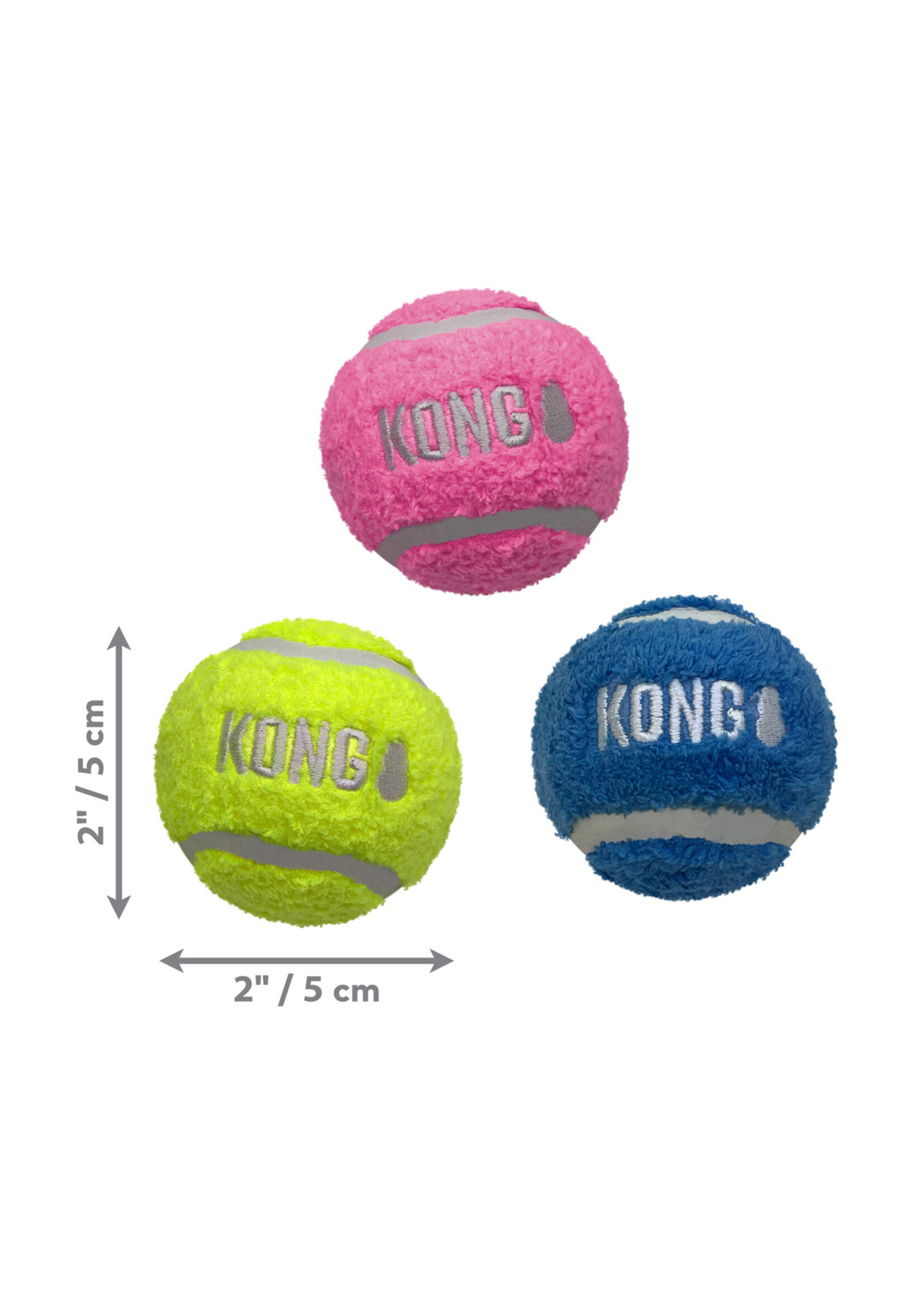 KONG KONG BALLE SOFTIES PETITE PAQUET DE 3