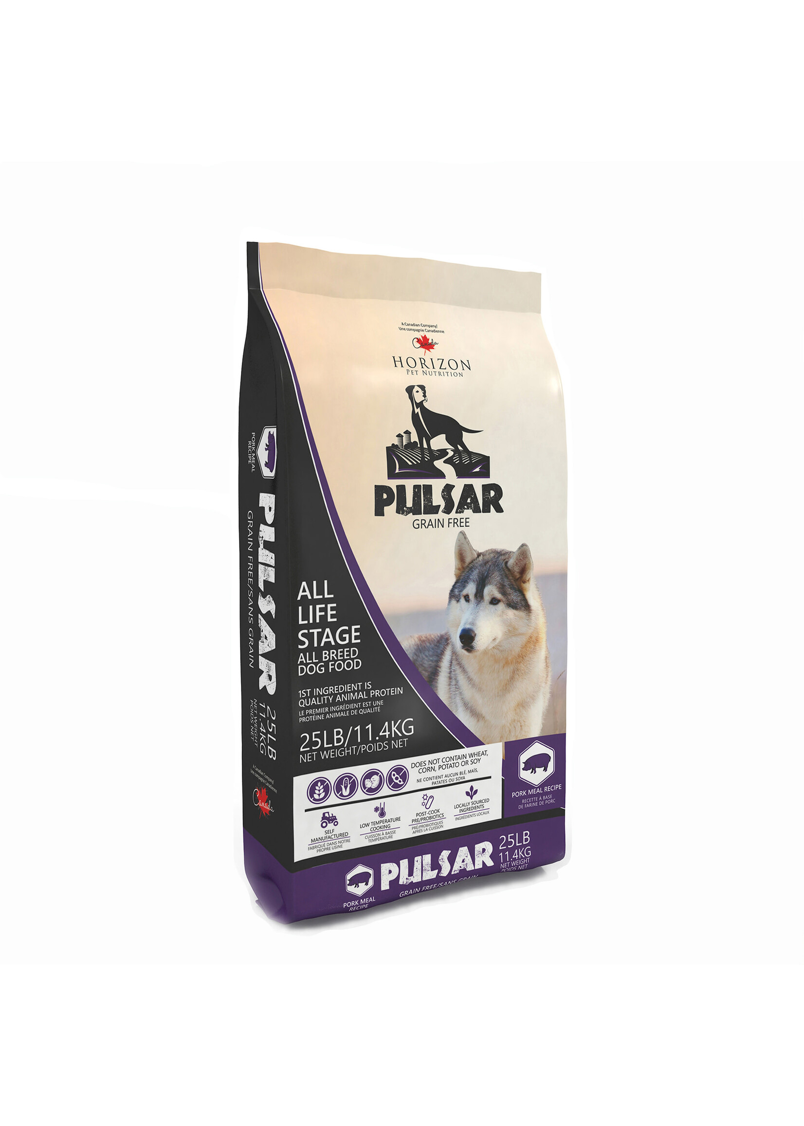 HORIZON HORIZON PULSAR CHIEN PORC SANS GRAINS 11.4KG