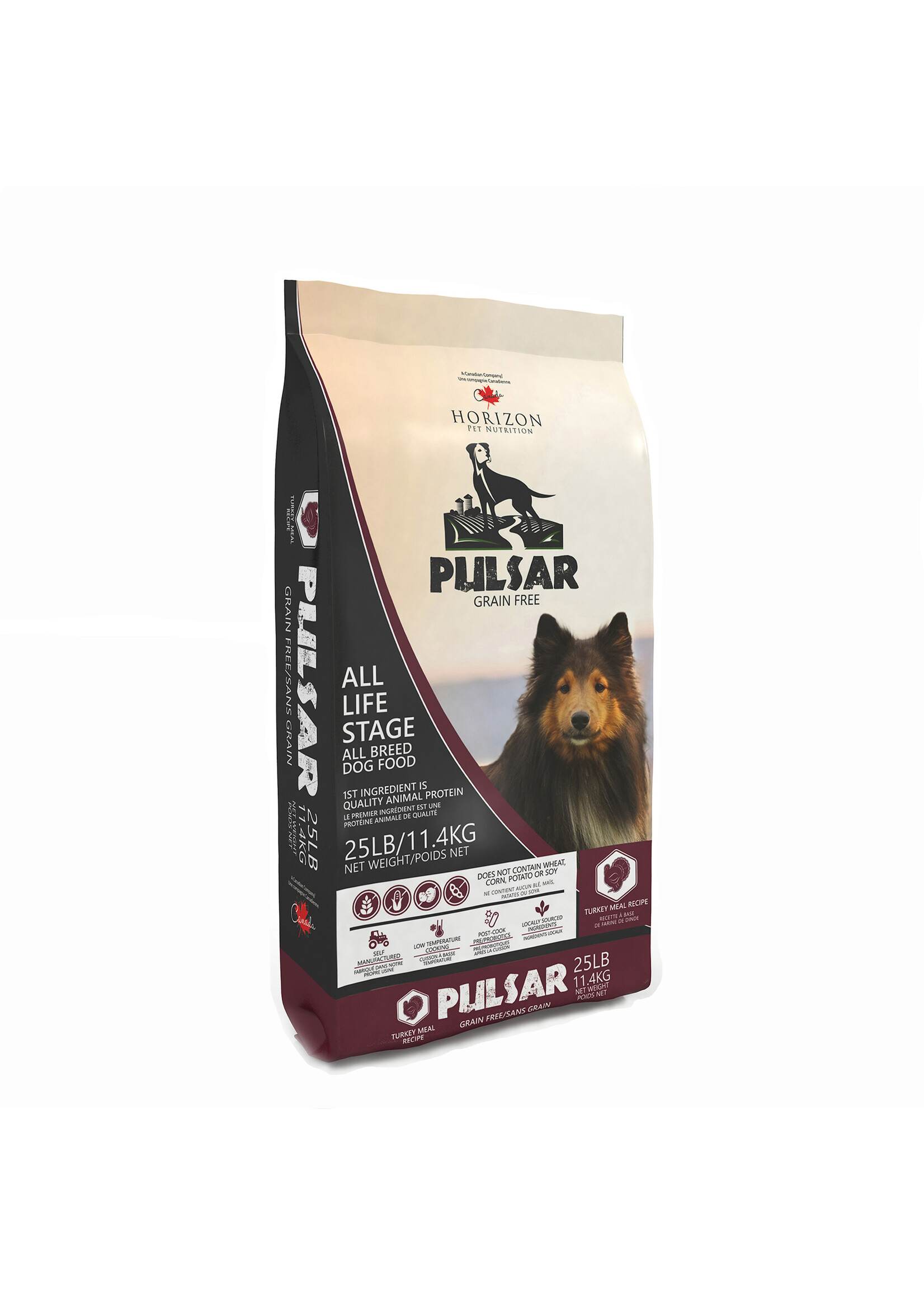 HORIZON HORIZON PULSAR CHIEN A LA DINDE SANS GRAINS 11.4KG