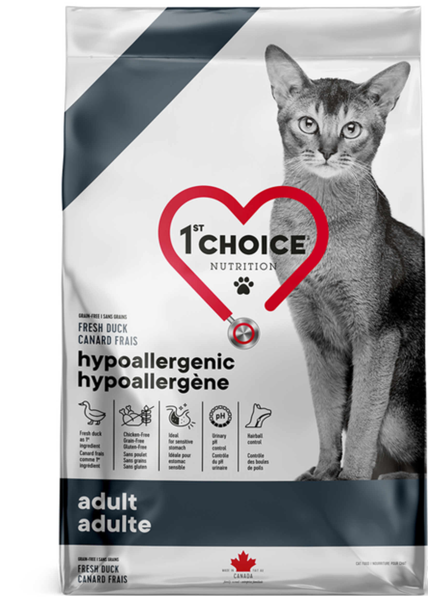 1ST CHOICE 1ST CHOICE CHAT HYPOALLERGENE AU CANARD