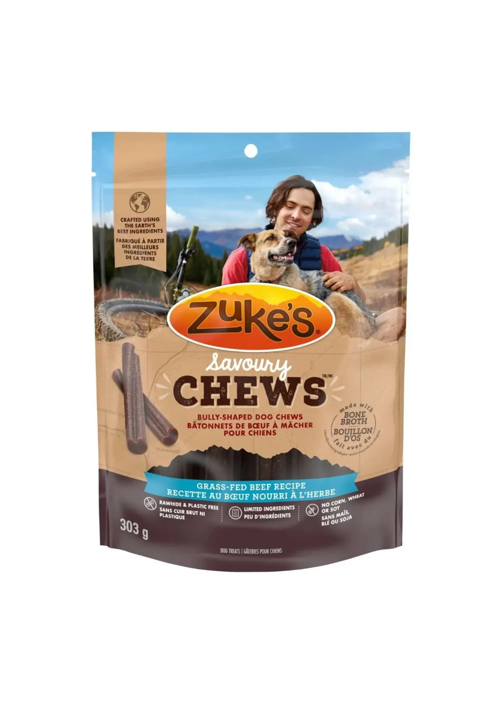 ZUKE'S ZUKE'S CHEWS GATERIE CHIEN BATONNET AU BOEUF