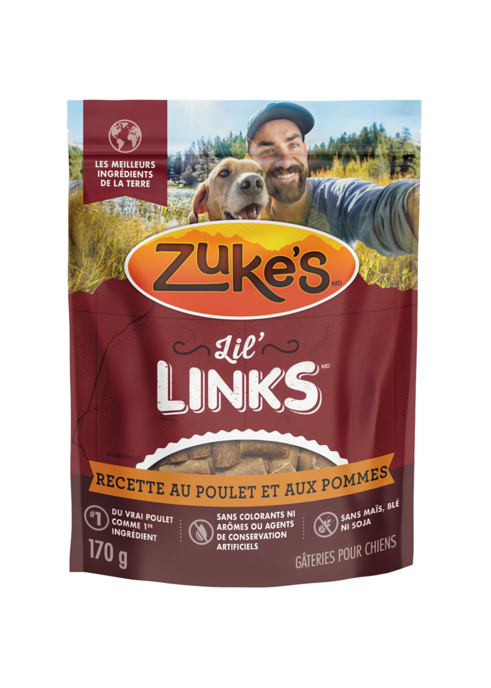 ZUKE'S ZUKE'S LIL' LINKS GATERIE CHIEN POULET ET POMME