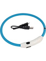COLLIER LUMINEUX 16'' BLEU RECHARGE USB