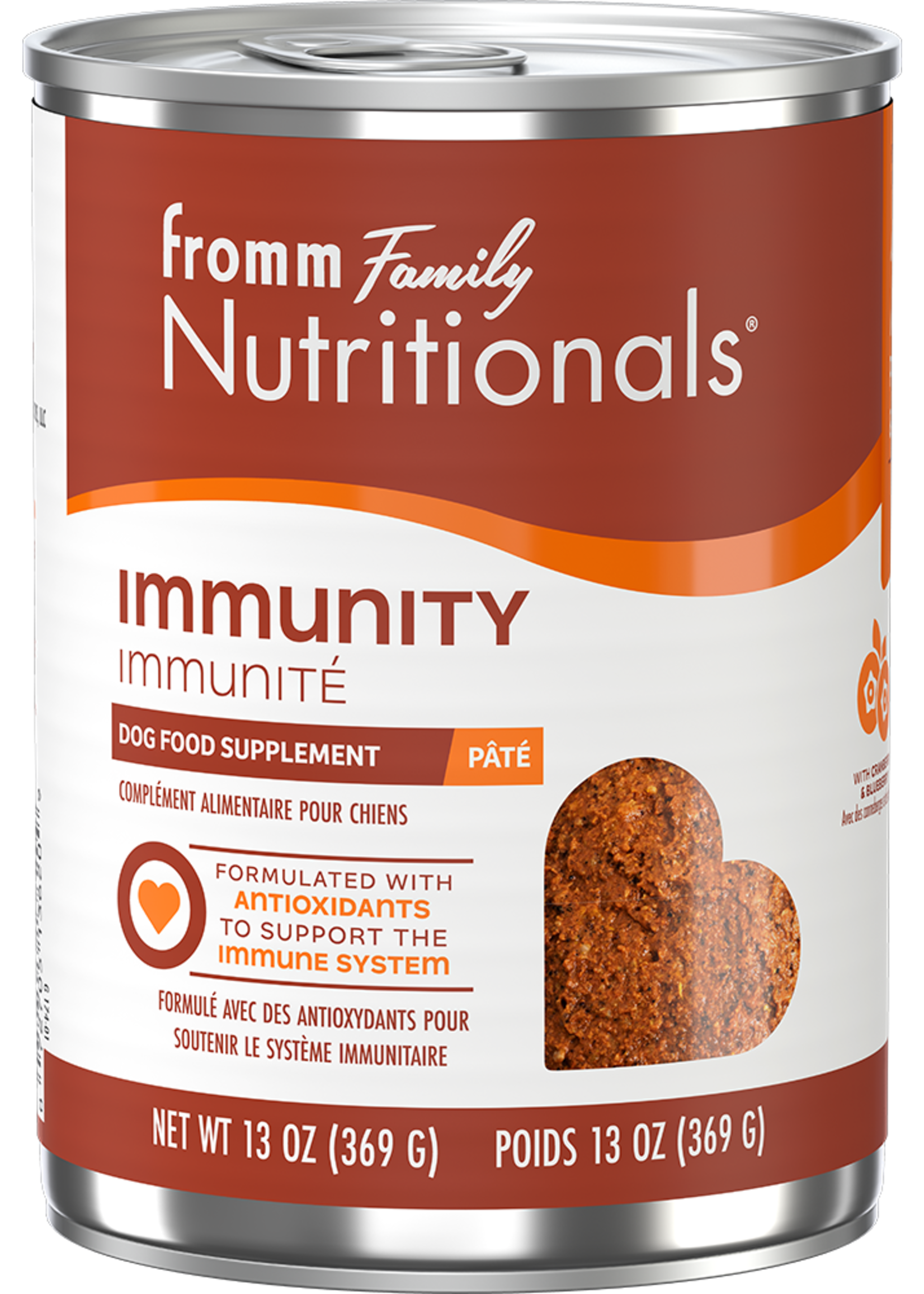 FROMM FROMM NUTRITIONALS PATÉ POUR CHIEN 369 G IMMUNITÉ