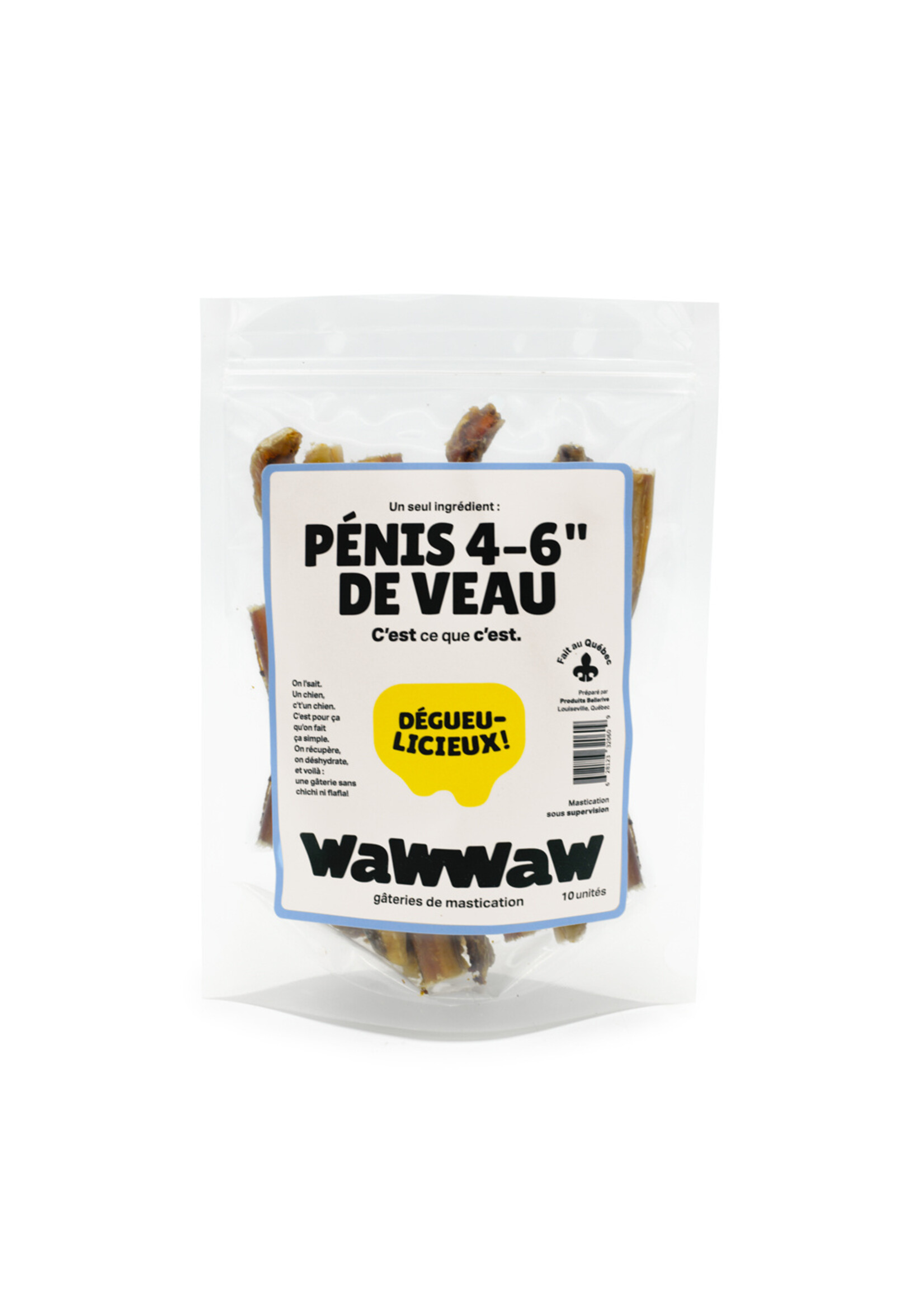 WAWWAW WAWWAW GATERIE CHIEN PENIS VEAU 4-6'' (10)