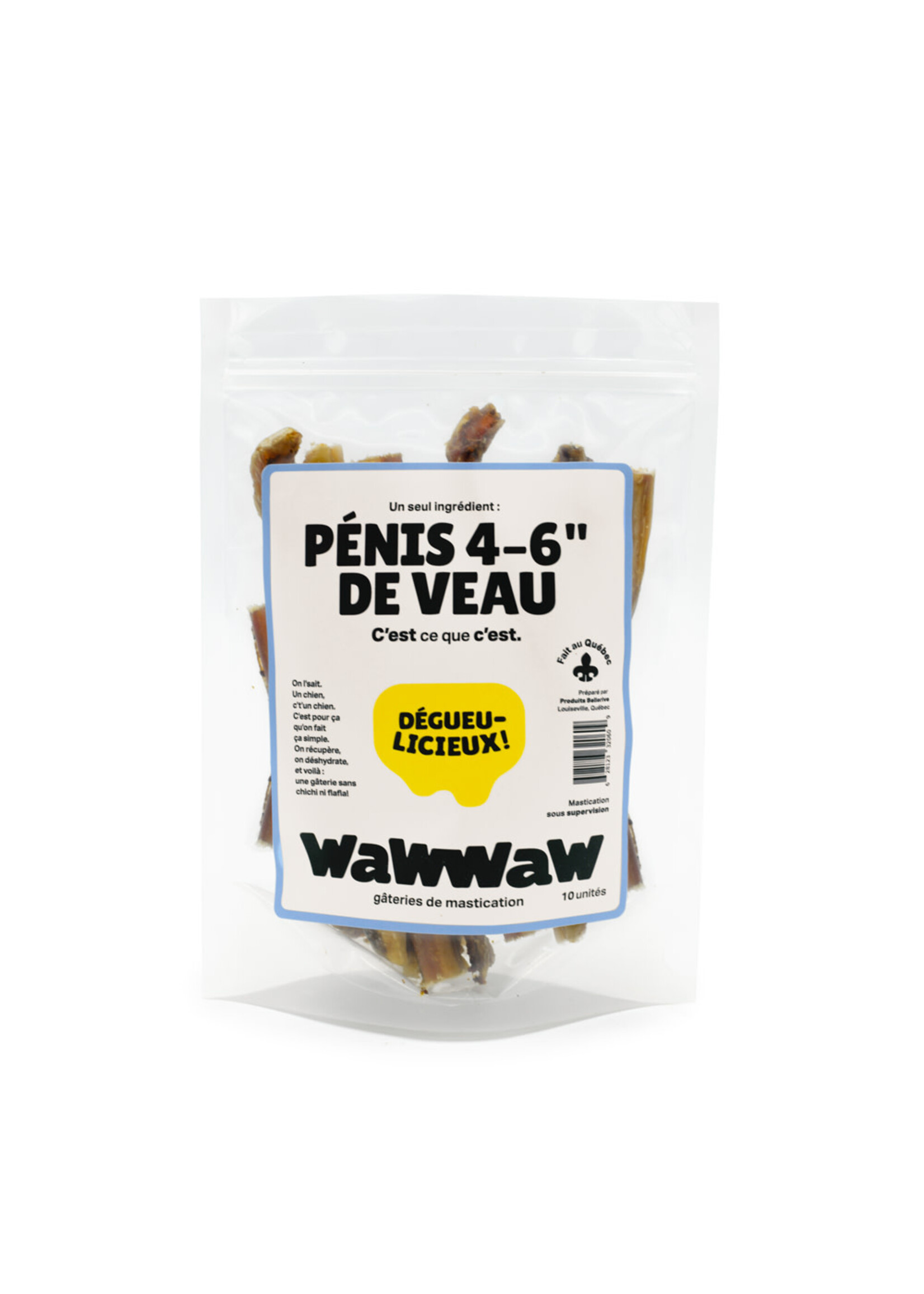 WAWWAW WAWWAW GATERIE CHIEN PENIS VEAU 4-6'' (10)