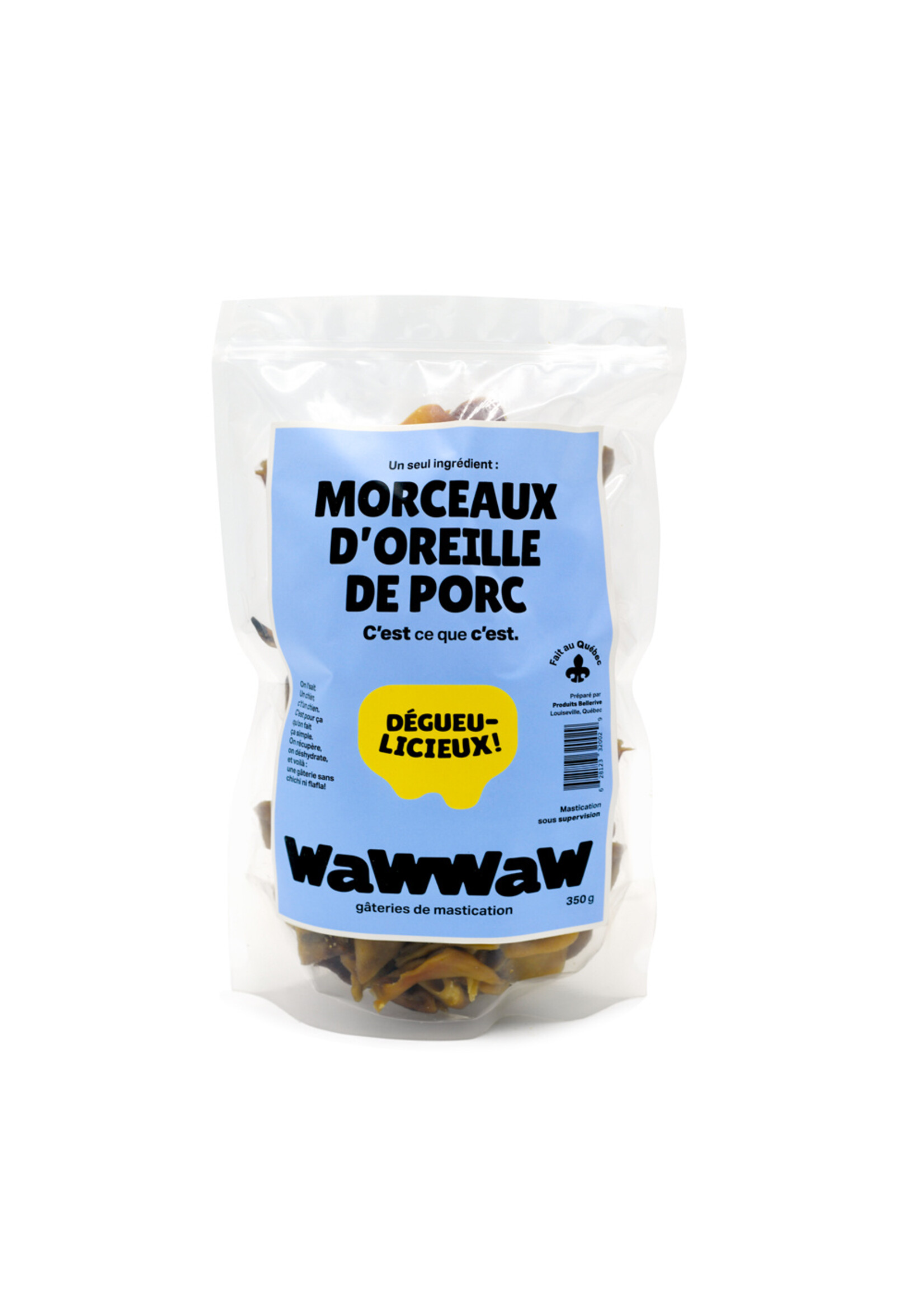 WAWWAW WAWWAW MORCEAUX OREILLES PORC 500G