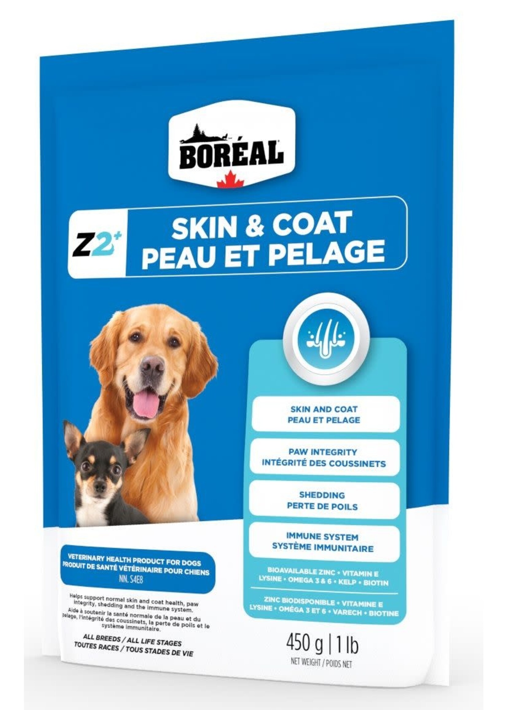 BOREAL BOREAL ZINPRO Z2+ SUPPLEMENTS DE ZINC PEAU ET PELAGE POUR CHIEN
