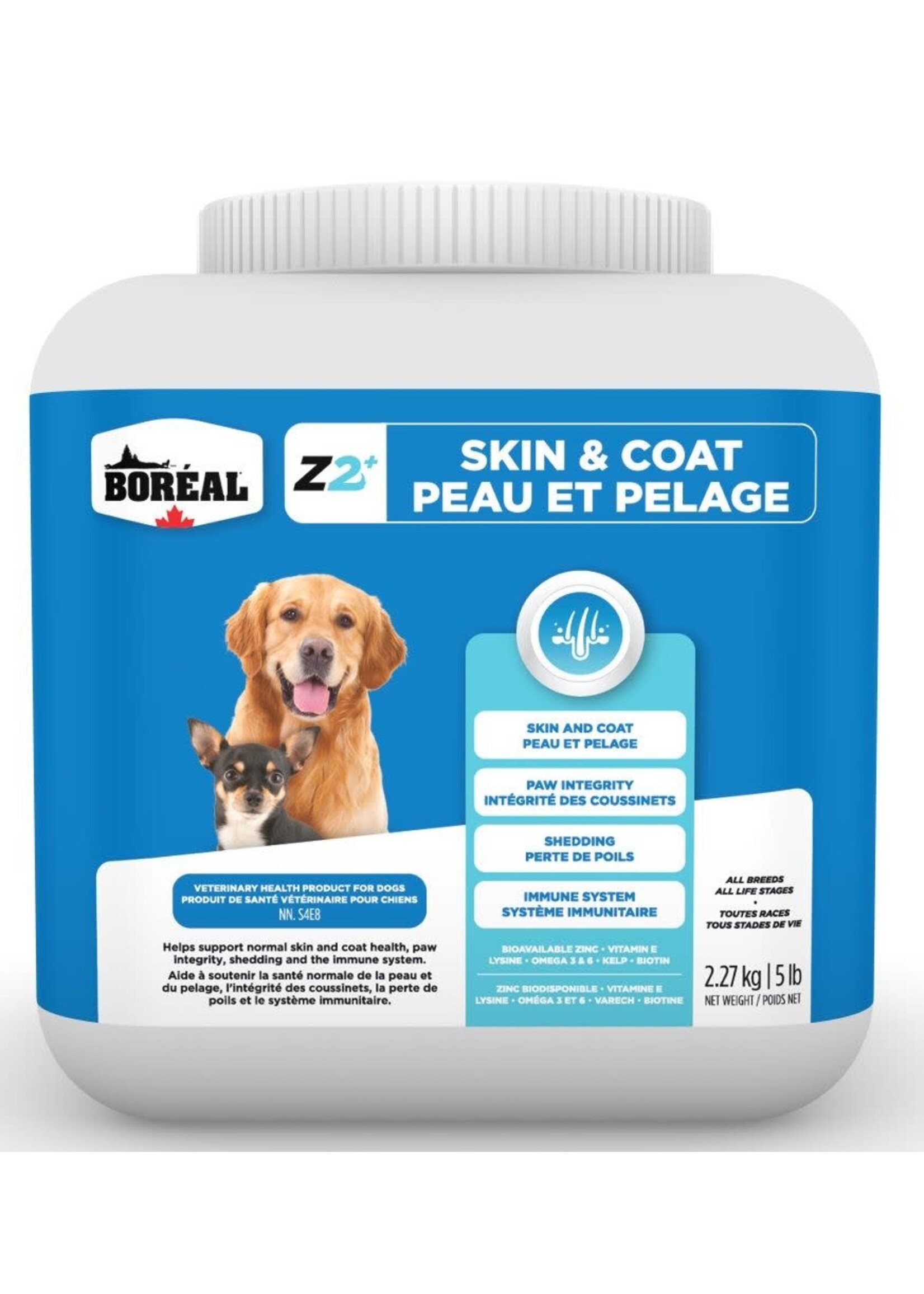 BOREAL BOREAL ZINPRO Z2+ SUPPLEMENTS DE ZINC PEAU ET PELAGE POUR CHIEN